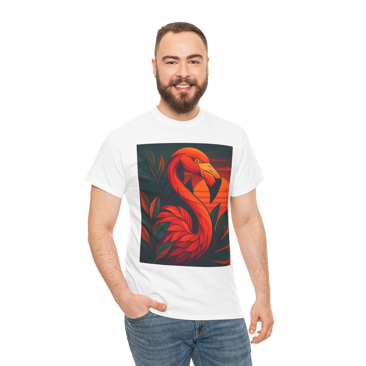 Tropical Animal Fusion T-Shirt – Exotic Nature Graphic Tee