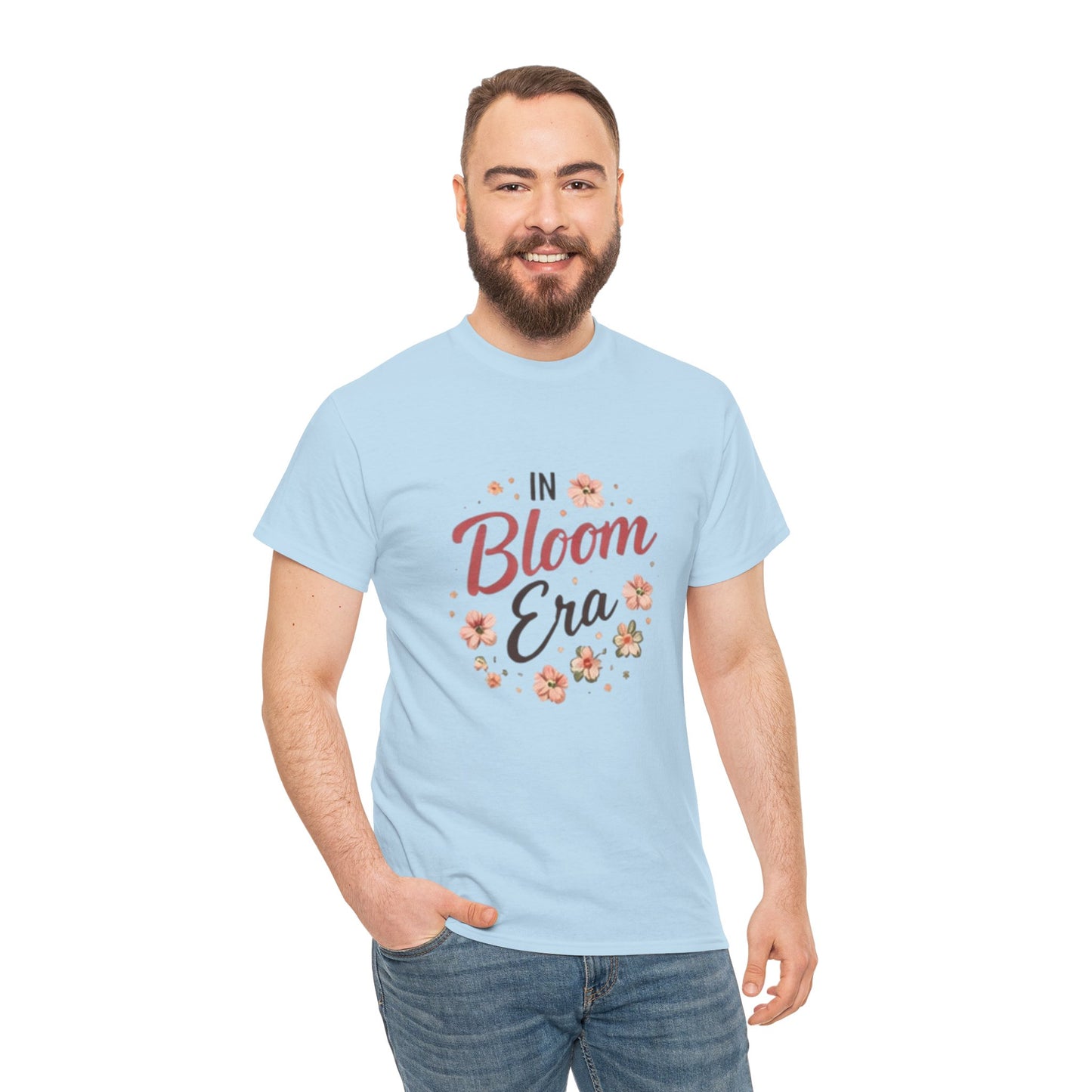 In Bloom Era T-Shirt –Bloom Minimalist Floral Aesthetic Tee, Cute Feminine Graphic Shirt