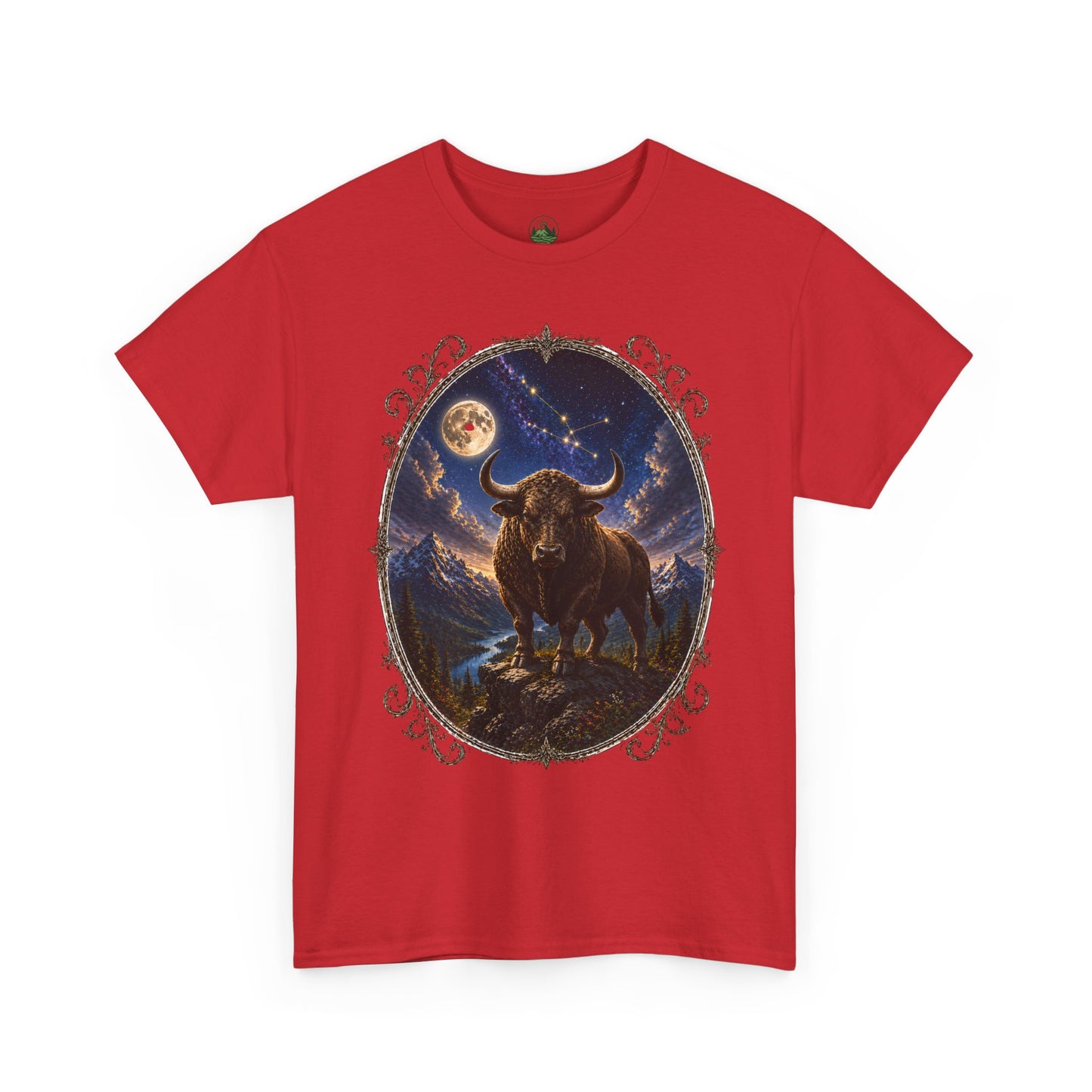 Taurus Zodiac T-Shirt – Mystic Bull Night Design | Nature & Astrology Tee