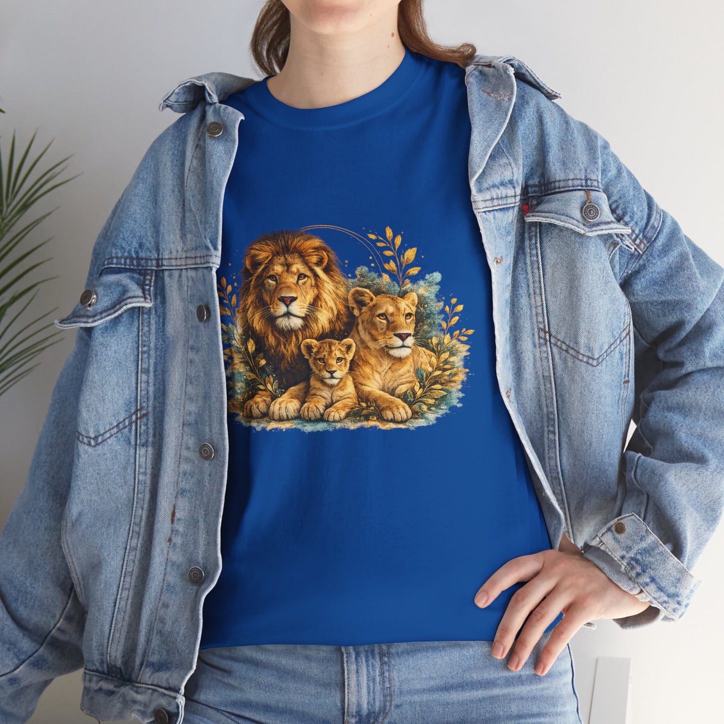 Lion Family T-Shirt – Majestic Wildlife Nature Design | Lion Pride Graphic Tee