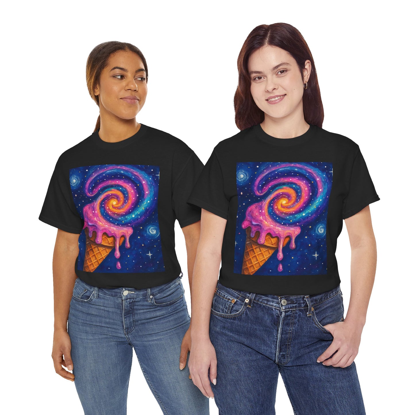 Ice Cream Galaxy T-Shirt – Fun Cosmic Aesthetic Tee