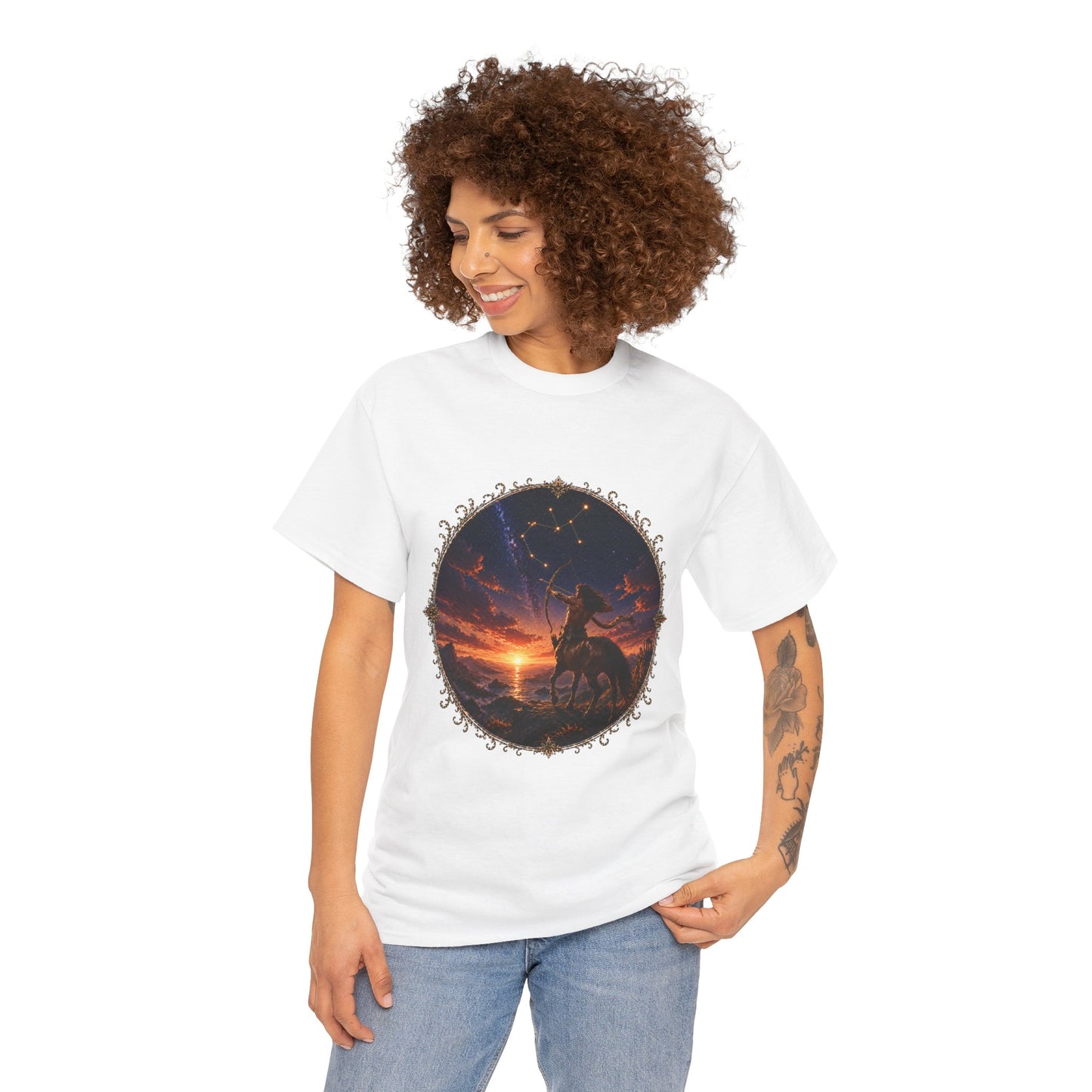Sagittarius Zodiac T-Shirt – Archer Adventure Design | Free Spirit Astrology Tee
