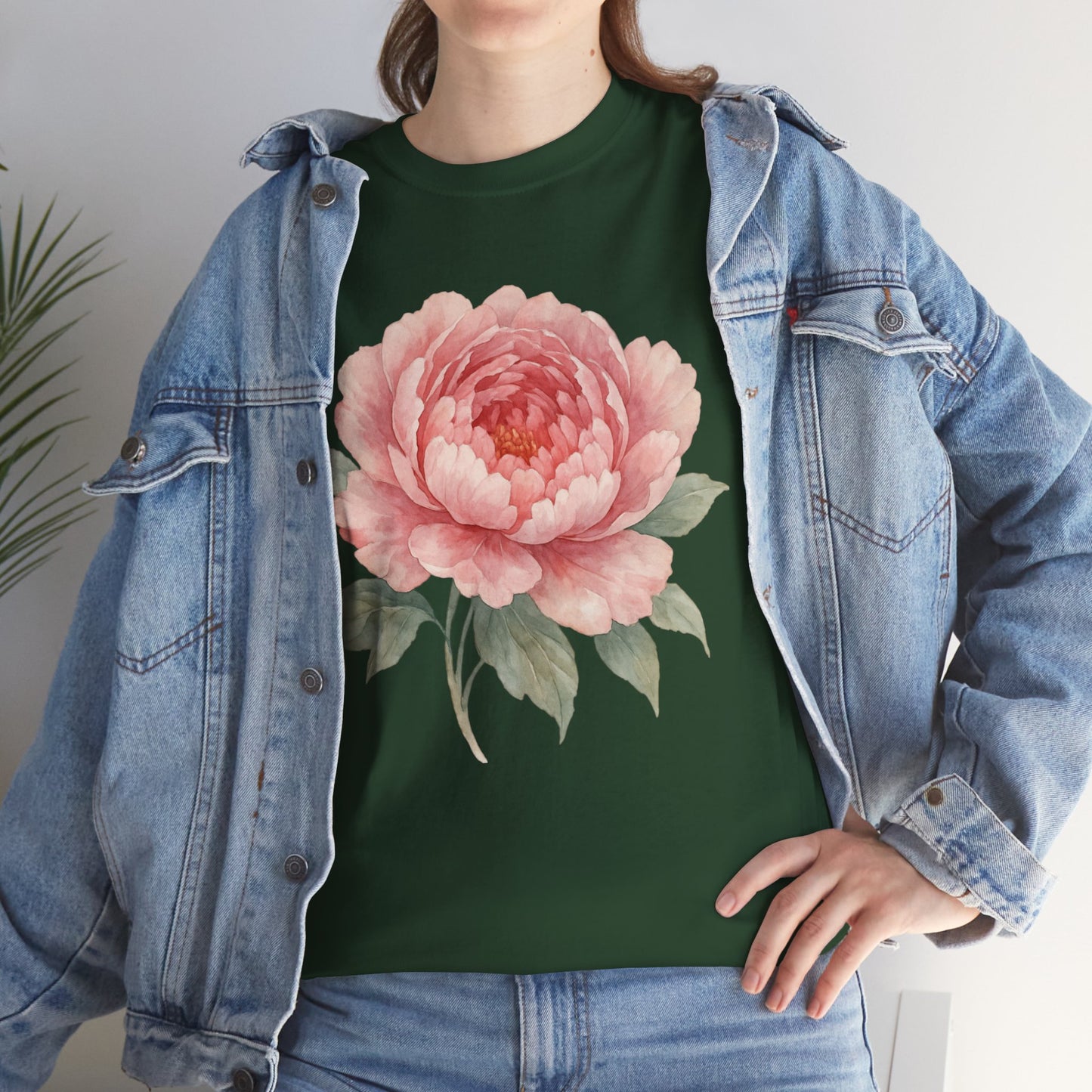 Peony Flower T-Shirt – Soft Floral Aesthetic Tee