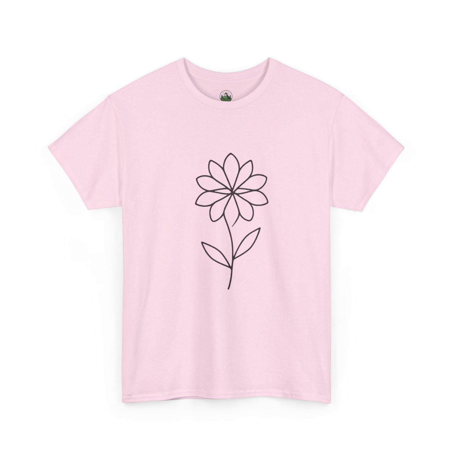 Minimalist Flower T-Shirt – Soft Floral Aesthetic Tee