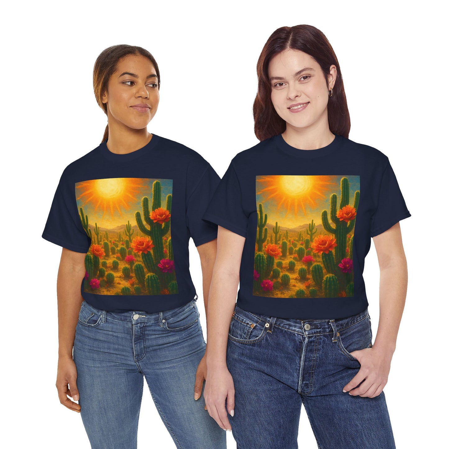 Desert Bloom T-Shirt – Minimalist Nature Aesthetic Tee