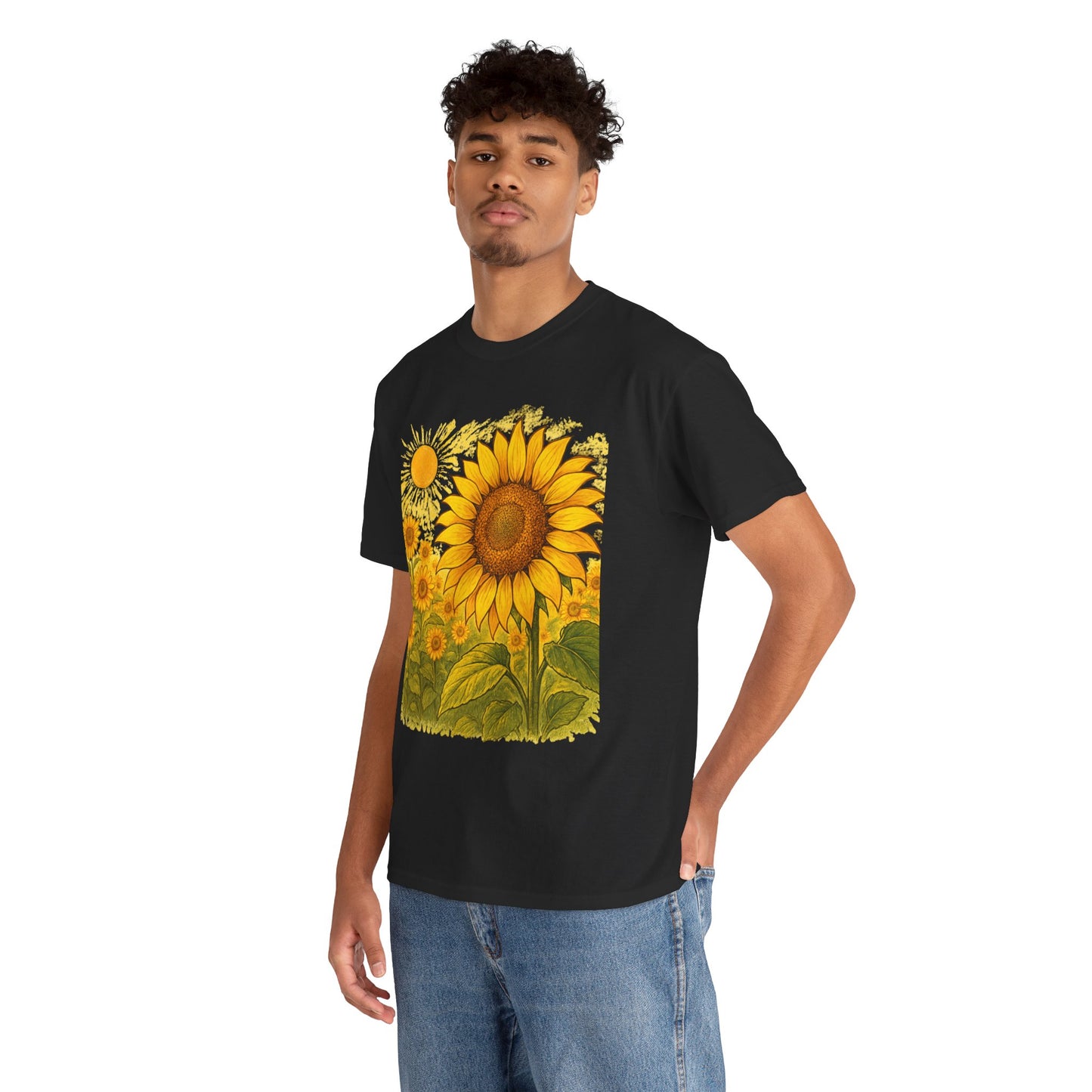 Sunflower Sunshine T-Shirt – Bright Floral Aesthetic Tee