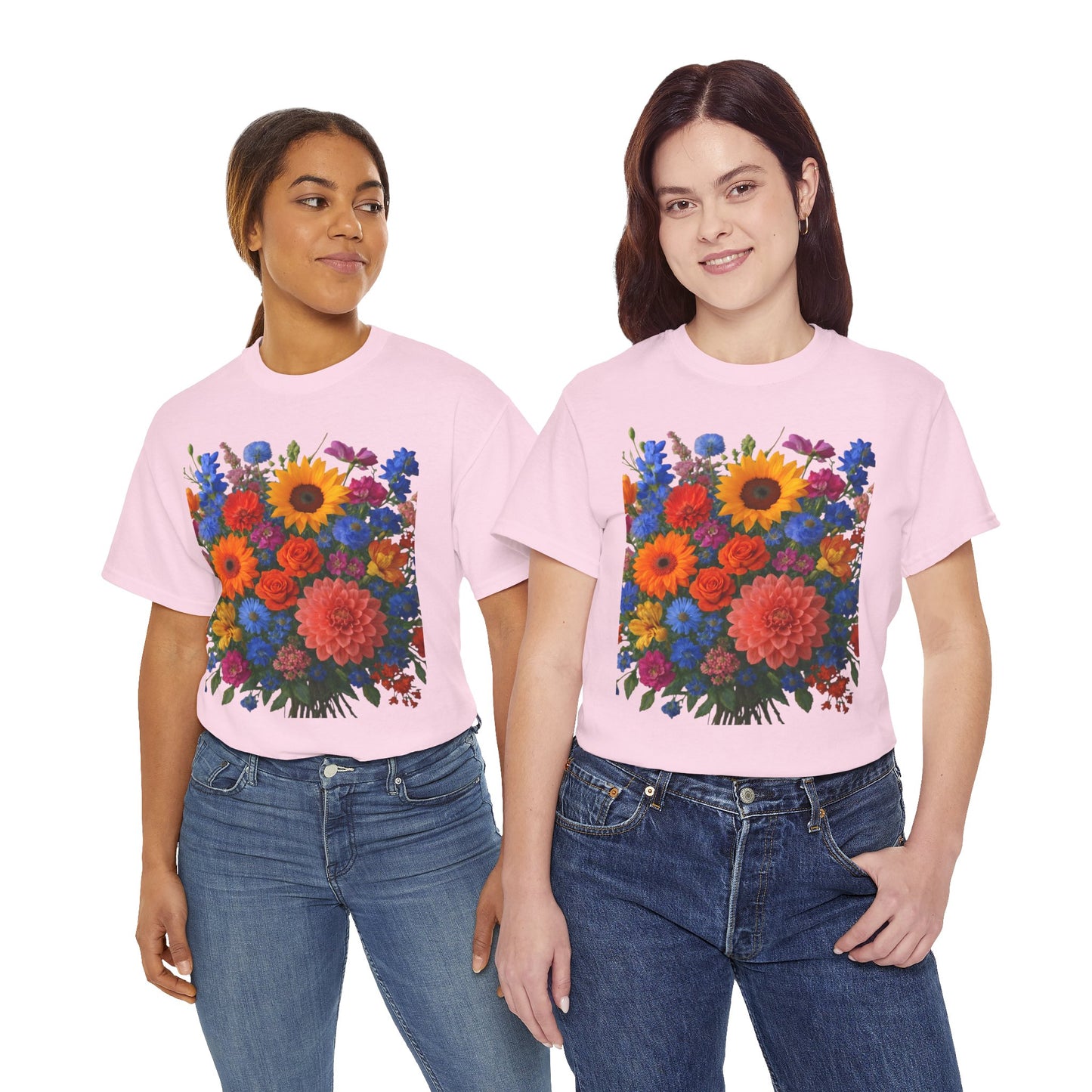 Garden Bouquet Flower T-Shirt – Summer Floral Aesthetic Tee