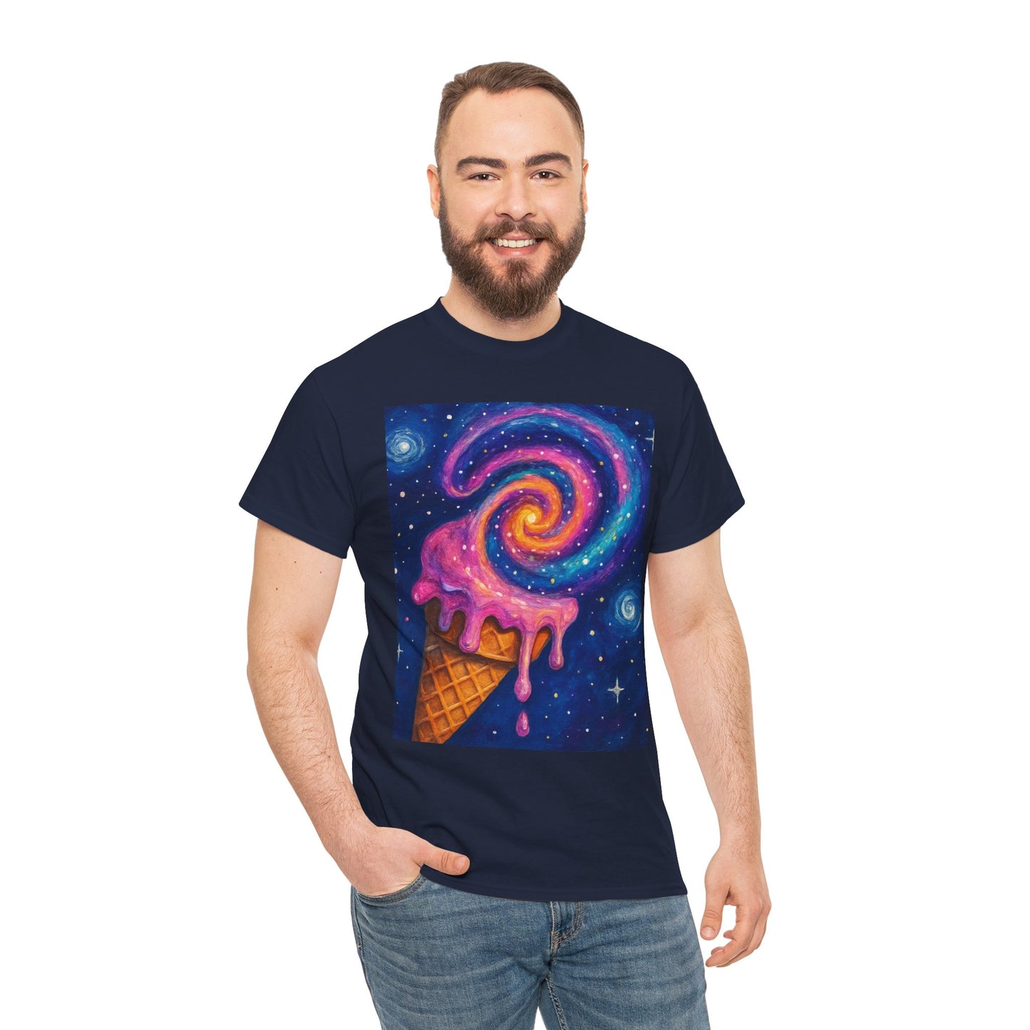 Ice Cream Galaxy T-Shirt – Fun Cosmic Aesthetic Tee