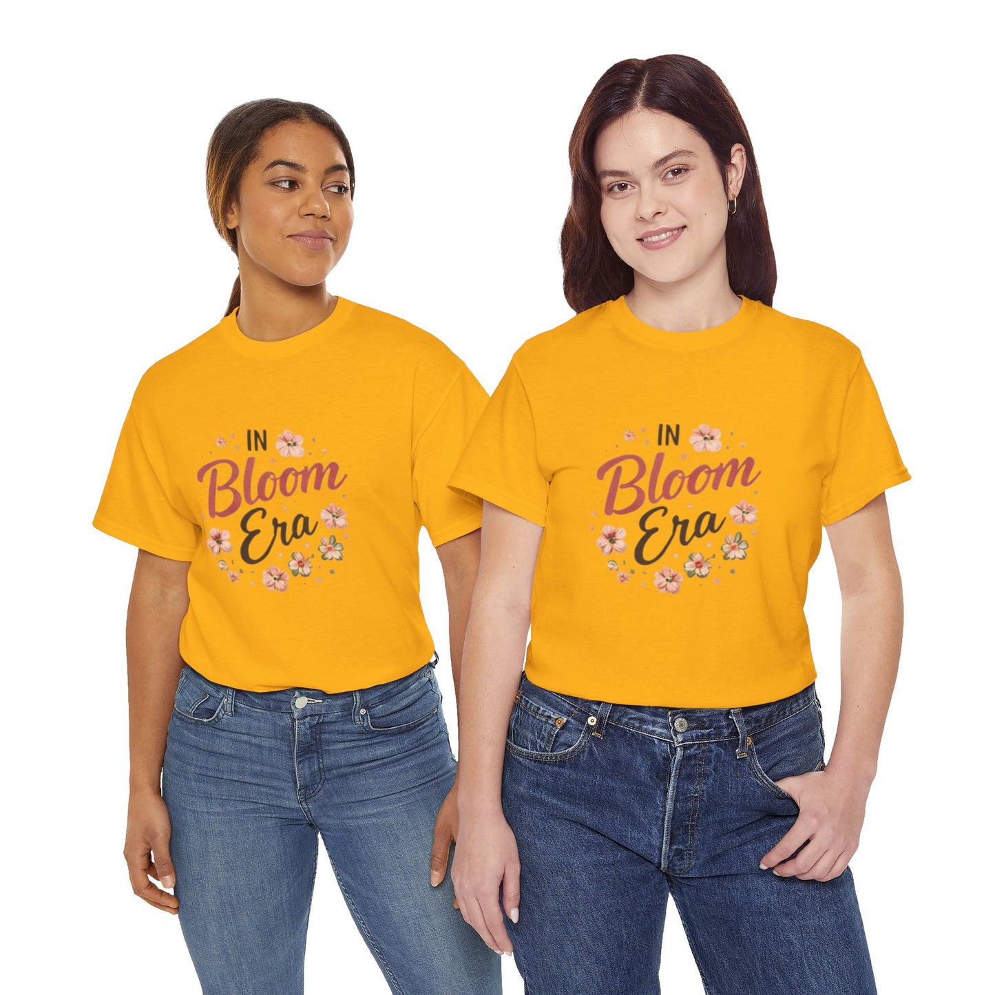 In Bloom Era T-Shirt –Bloom Minimalist Floral Aesthetic Tee, Cute Feminine Graphic Shirt