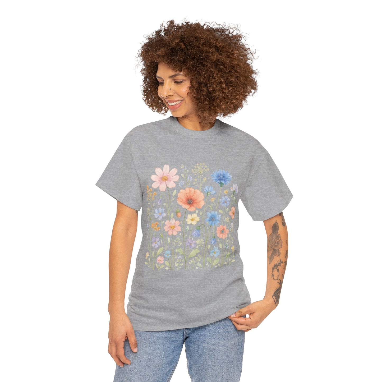 Wildflower Meadow T-Shirt – Nature Floral Aesthetic Tee