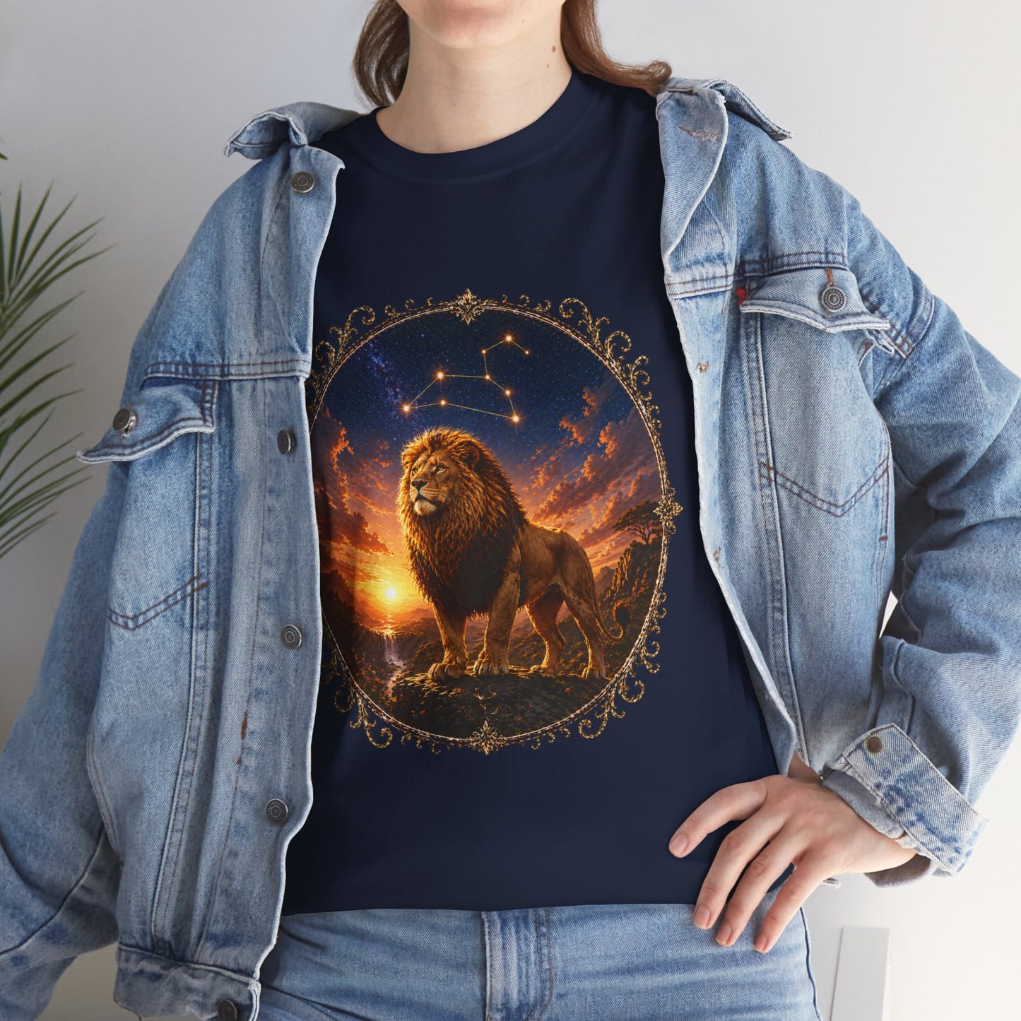 Leo Zodiac T-Shirt – Majestic Lion Cosmic Design | Bold Astrology Power Tee