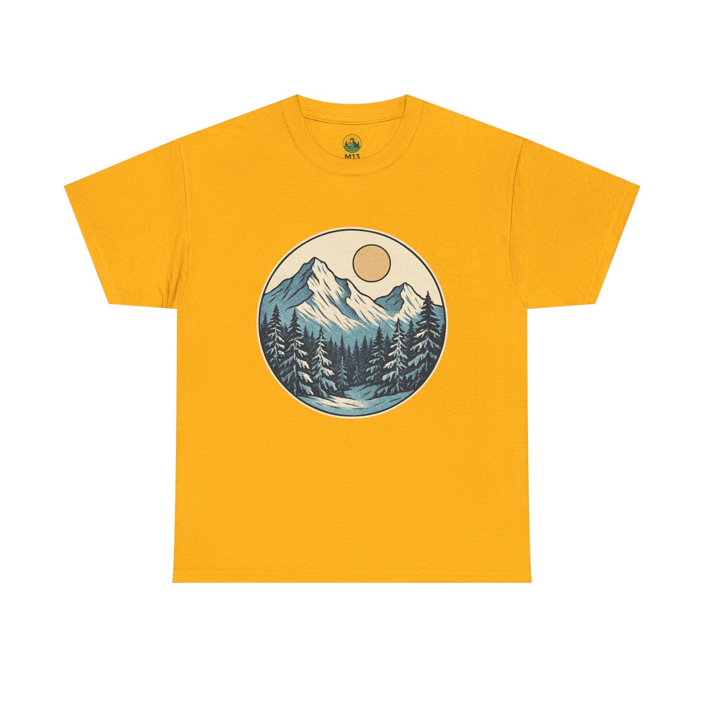 Winter Sunrise T-Shirt – Minimalist Nature Landscape Tee