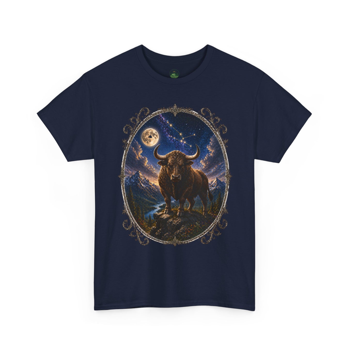 Taurus Zodiac T-Shirt – Mystic Bull Night Design | Nature & Astrology Tee
