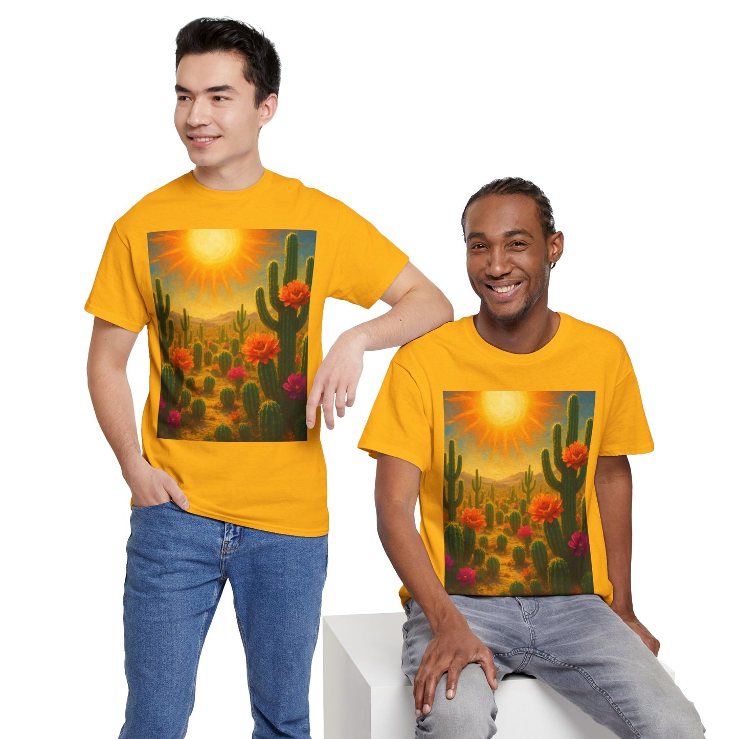 Desert Bloom T-Shirt – Minimalist Nature Aesthetic Tee