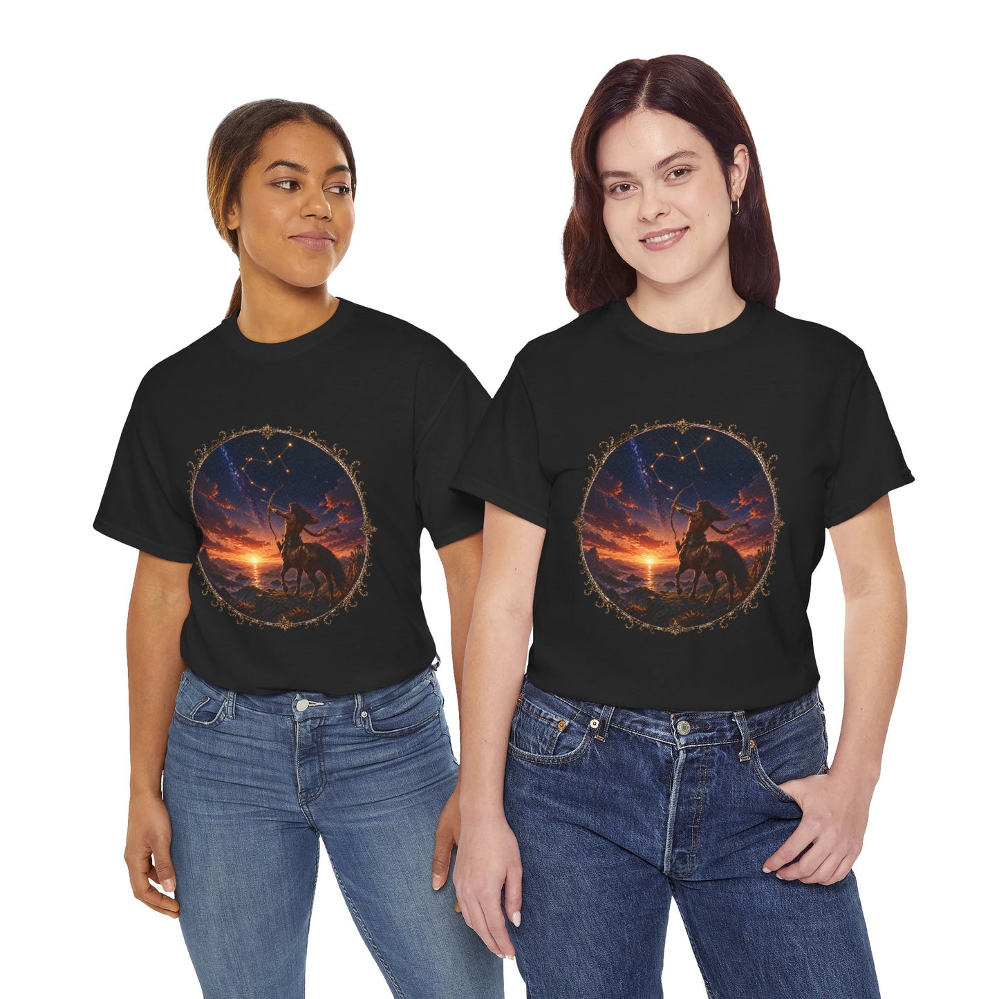 Sagittarius Zodiac T-Shirt – Archer Adventure Design | Free Spirit Astrology Tee