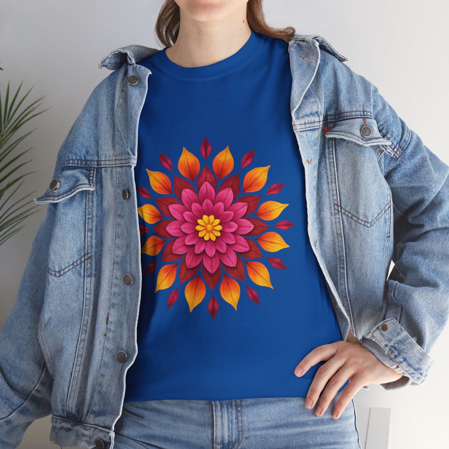 Floral Mandala T- Shirt -Boho Flower Aesthetic Tee
