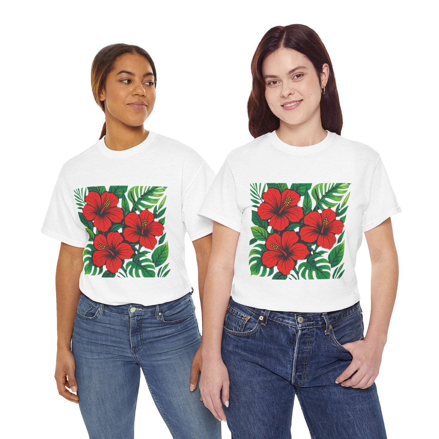 Tropical Hibiscus Flower T-Shirt – Summer Vibe Aesthetic Tee