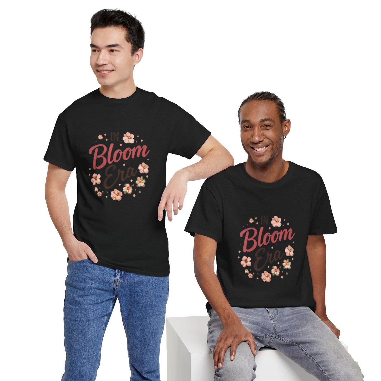 In Bloom Era T-Shirt –Bloom Minimalist Floral Aesthetic Tee, Cute Feminine Graphic Shirt