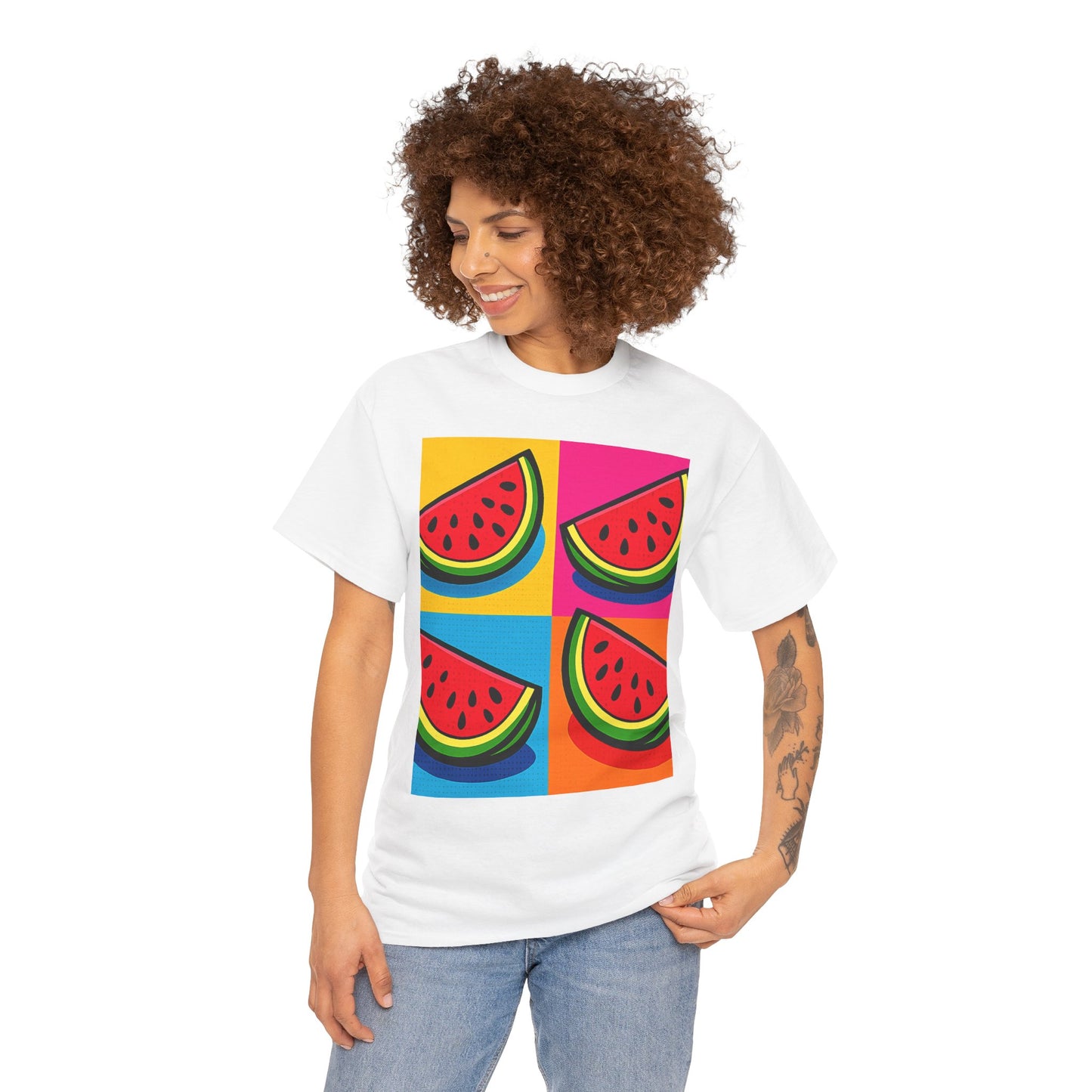 Watermelon Pop Art T-Shirt – Fun Summer Graphic Tee