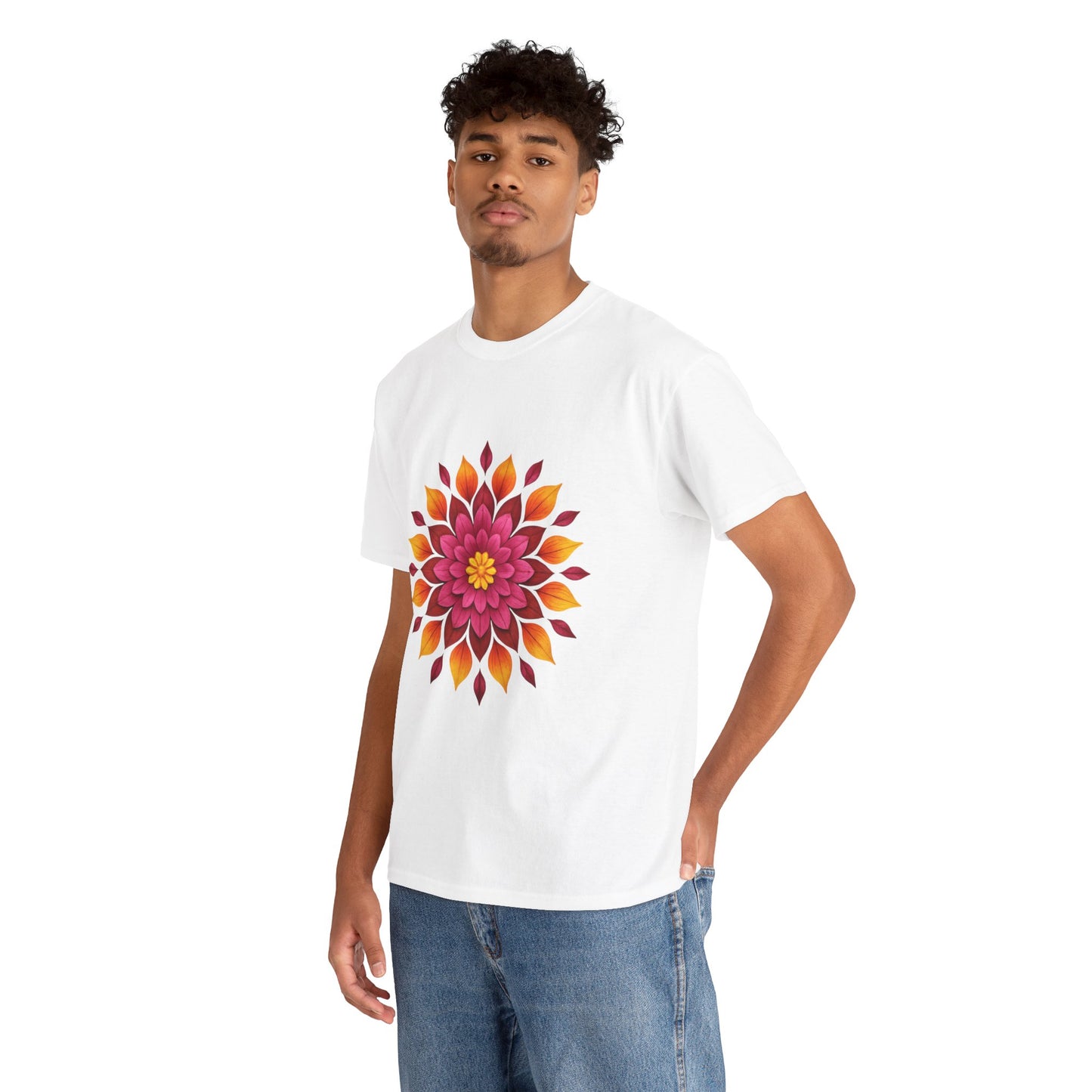 Floral Mandala T- Shirt -Boho Flower Aesthetic Tee