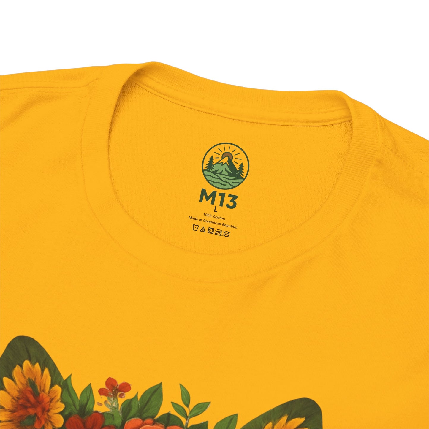 Floral Animal Portrait T-Shirt – Nature Art Aesthetic Tee