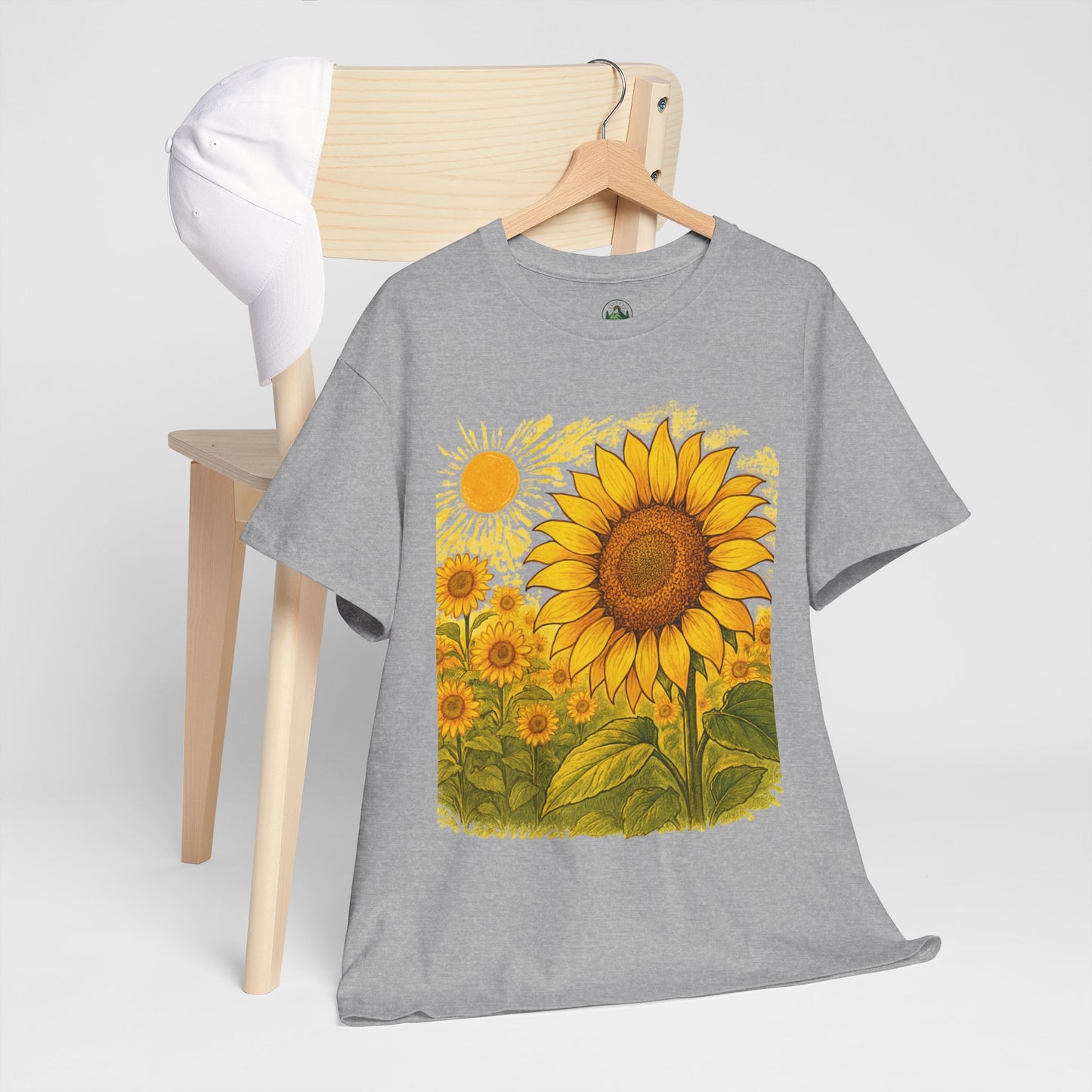 Sunflower Sunshine T-Shirt – Bright Floral Aesthetic Tee