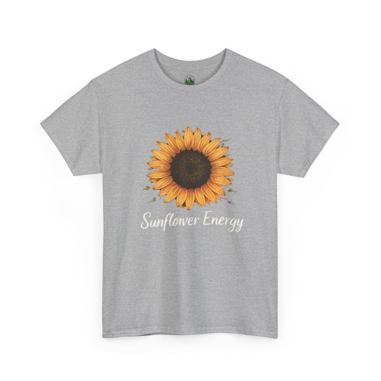 Sunflower Energy T- Shirt - Minimalist Nature Aesthetic Tee, Positive Vibes Graphic Shirt