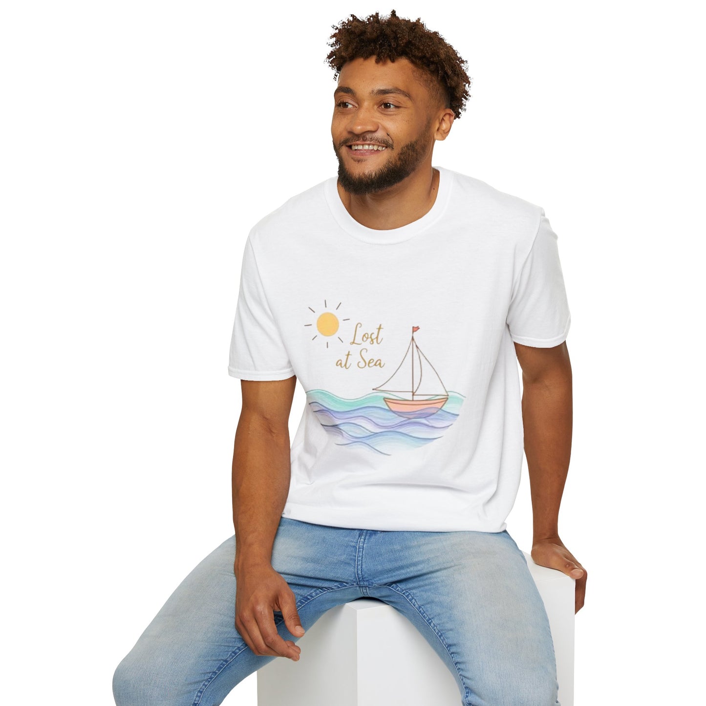 Lost in the Sea T-Shirt – Ocean Minimalist Aesthetic Tee