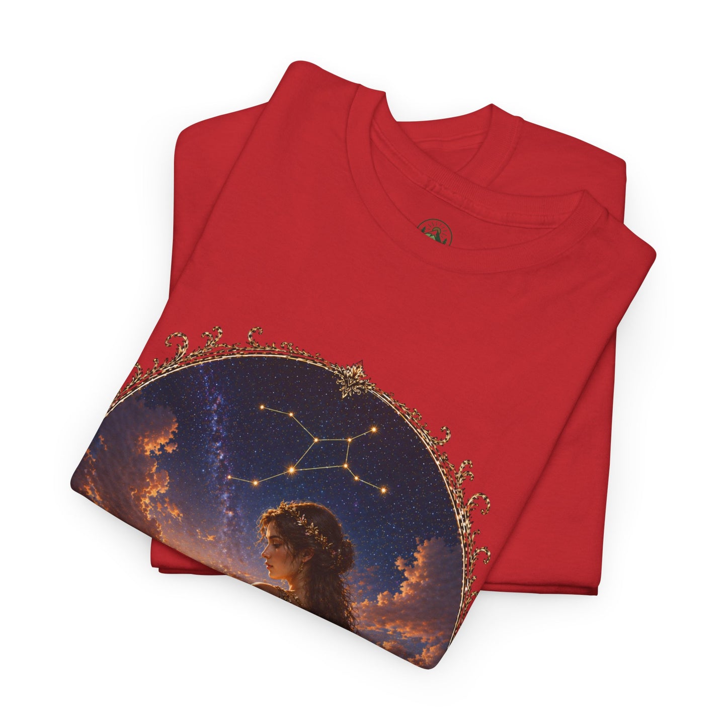 Virgo Zodiac T-Shirt – Minimalist Maiden Design | Elegant Astrology & Nature Tee