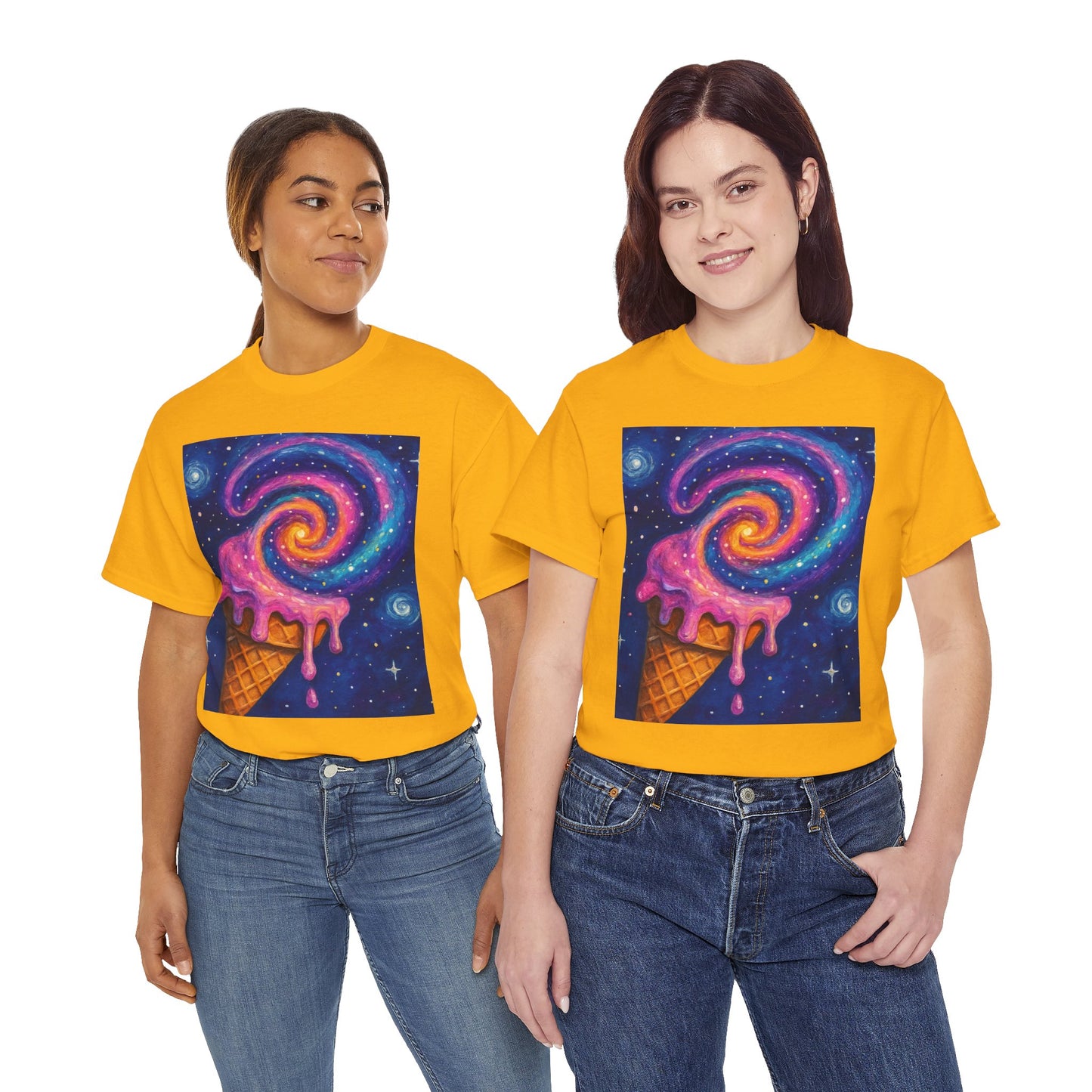 Ice Cream Galaxy T-Shirt – Fun Cosmic Aesthetic Tee