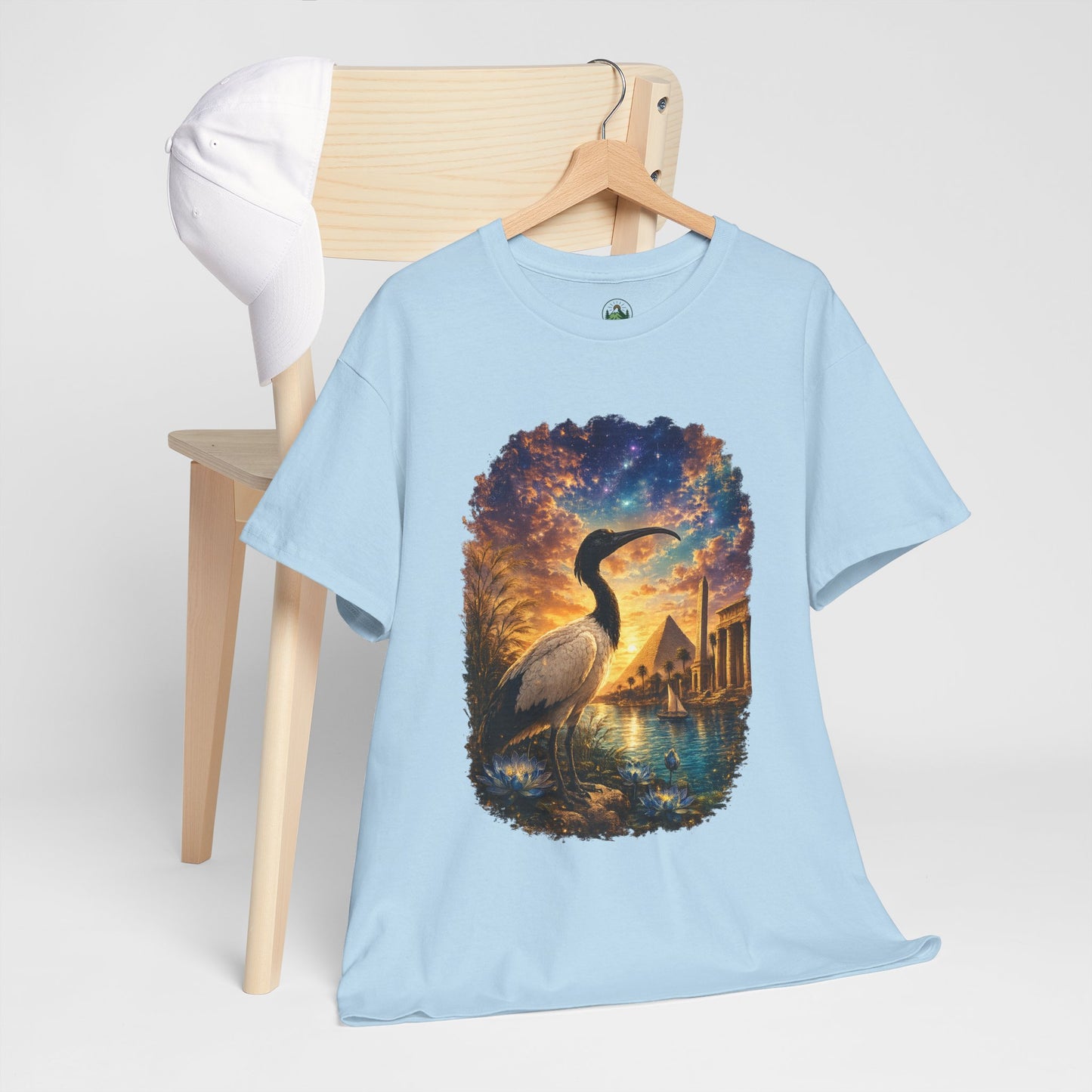 Spirit of Ancient Egypt – Sacred Ibis Nature T-Shirt | Egyptian Wildlife Graphic Tee