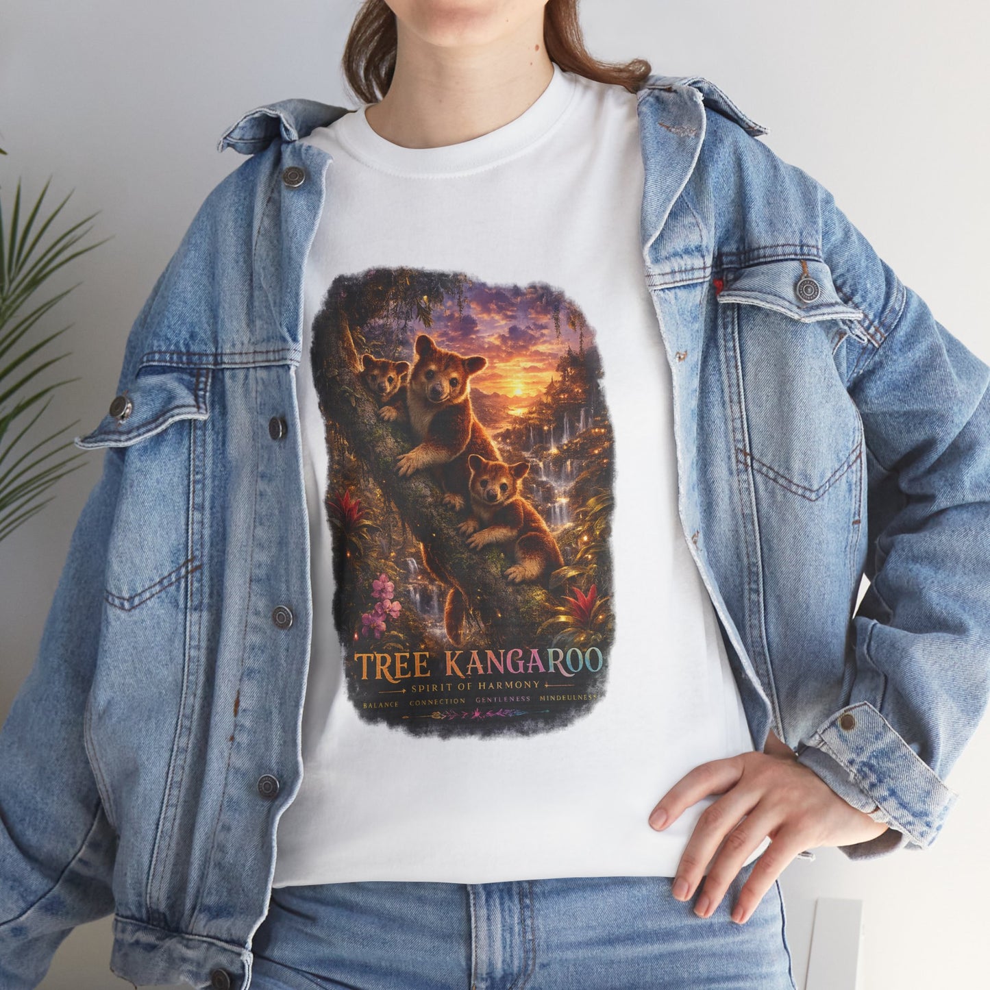 Tree Kangaroo T-Shirt – Mystic Forest Wildlife Design | Rare Nature Graphic Tee