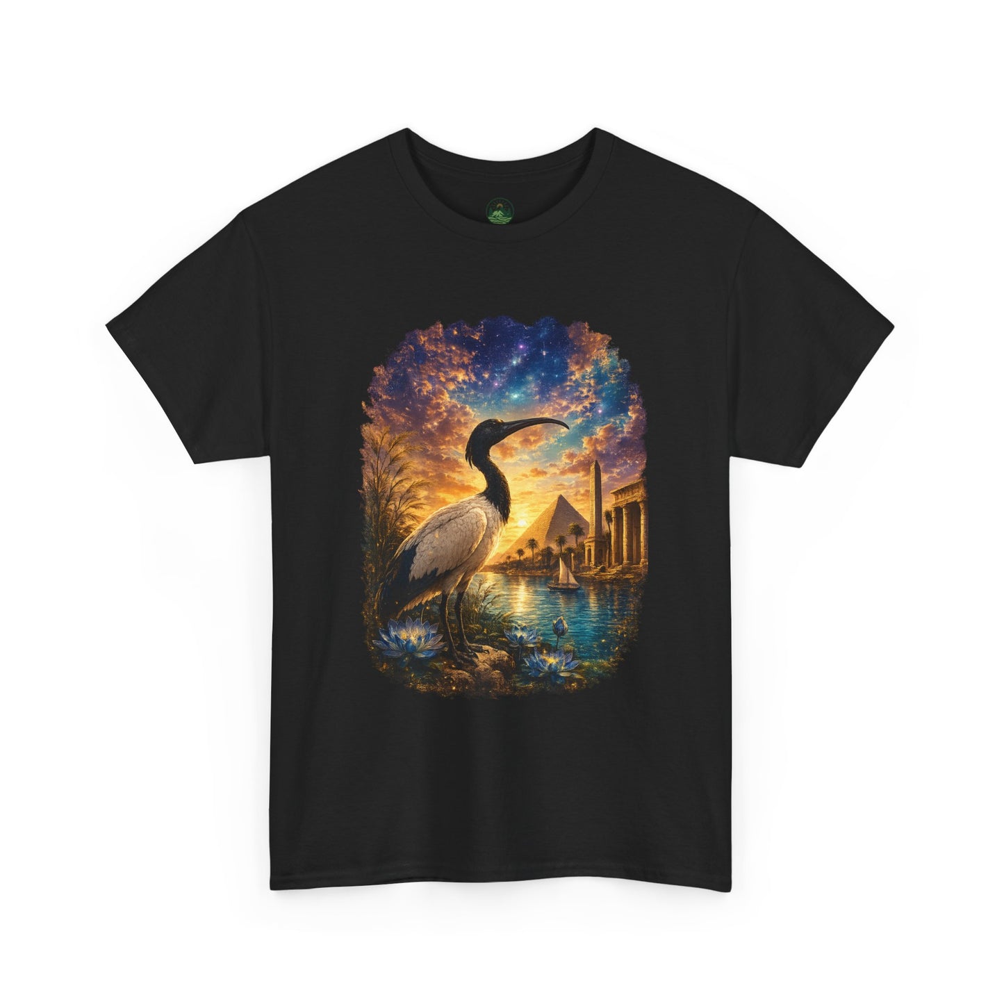 Spirit of Ancient Egypt – Sacred Ibis Nature T-Shirt | Egyptian Wildlife Graphic Tee