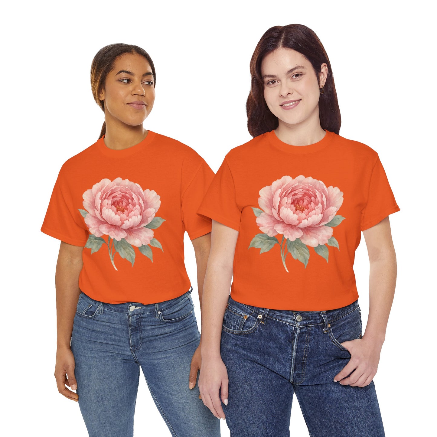 Peony Flower T-Shirt – Soft Floral Aesthetic Tee