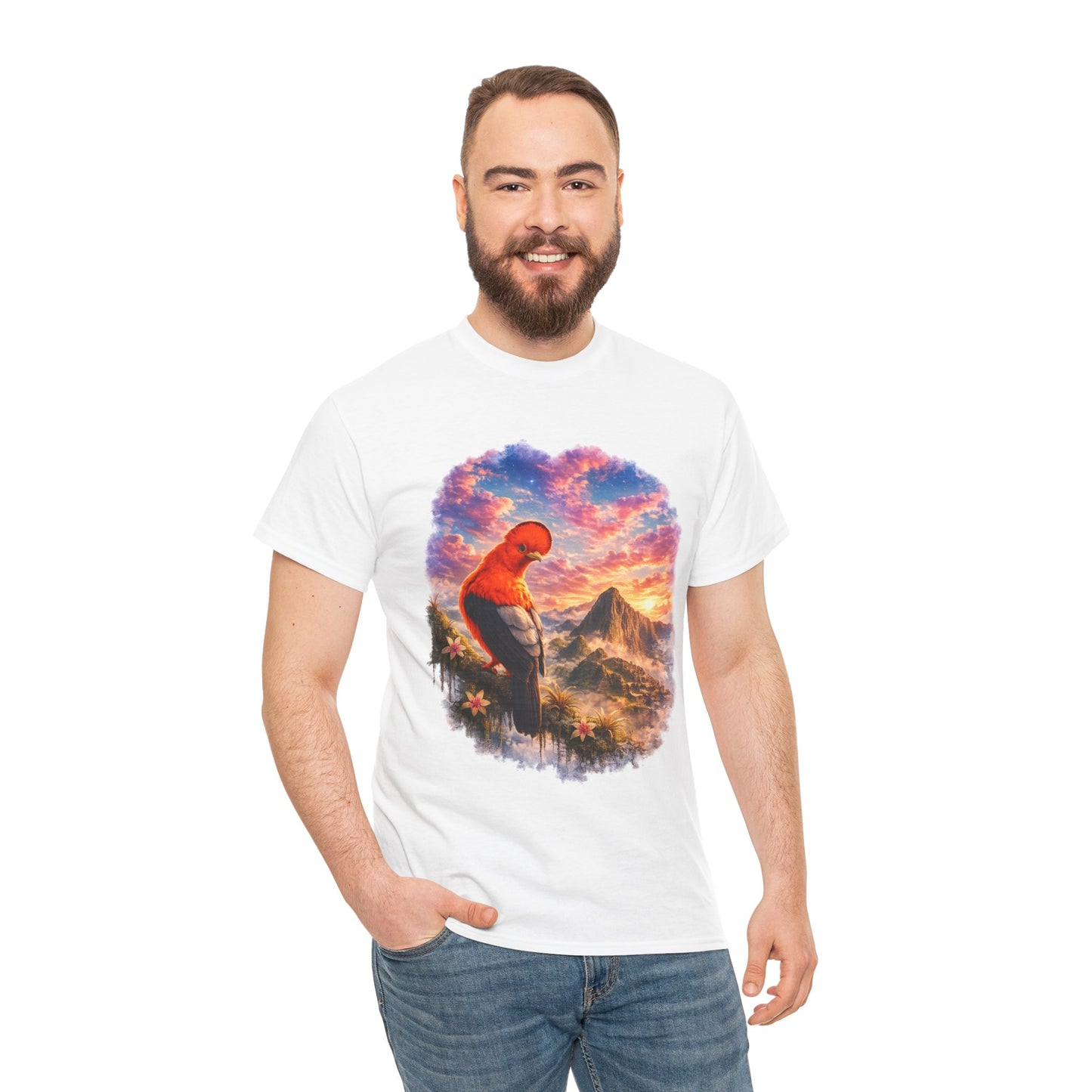 Spirit of the Andes – Machu Picchu Bird T-Shirt | Nature Graphic Tee