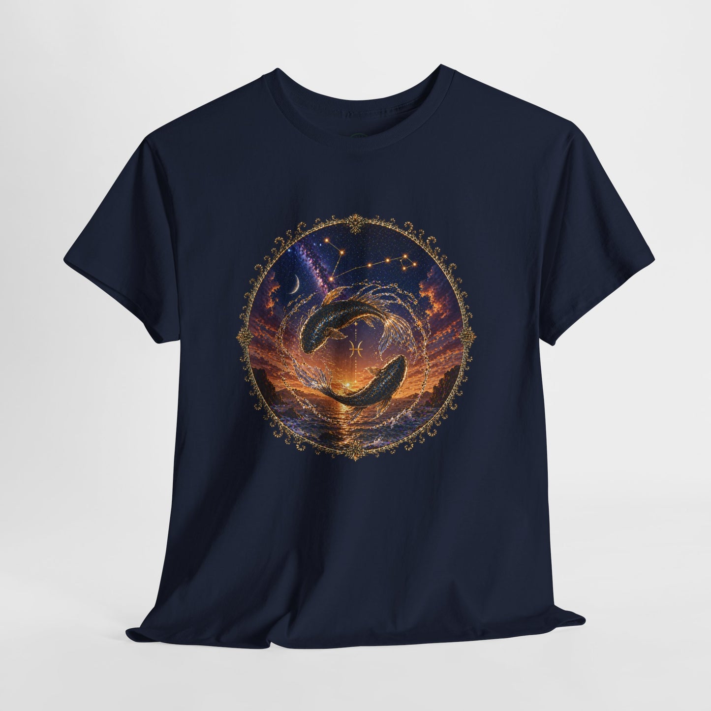 Pisces Zodiac T-Shirt – Dreamy Fish Cosmic Design | Spiritual & Aesthetic Astrology Tee
