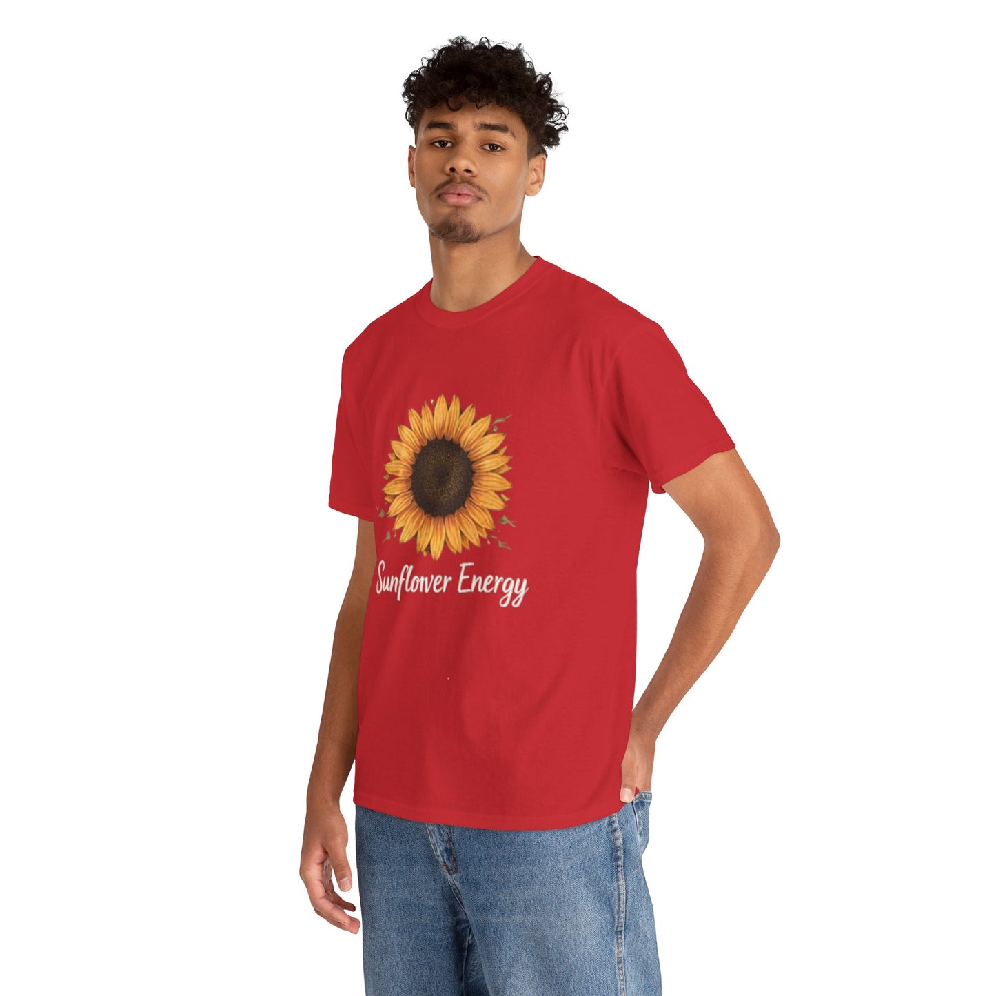 Sunflower Energy T- Shirt - Minimalist Nature Aesthetic Tee, Positive Vibes Graphic Shirt
