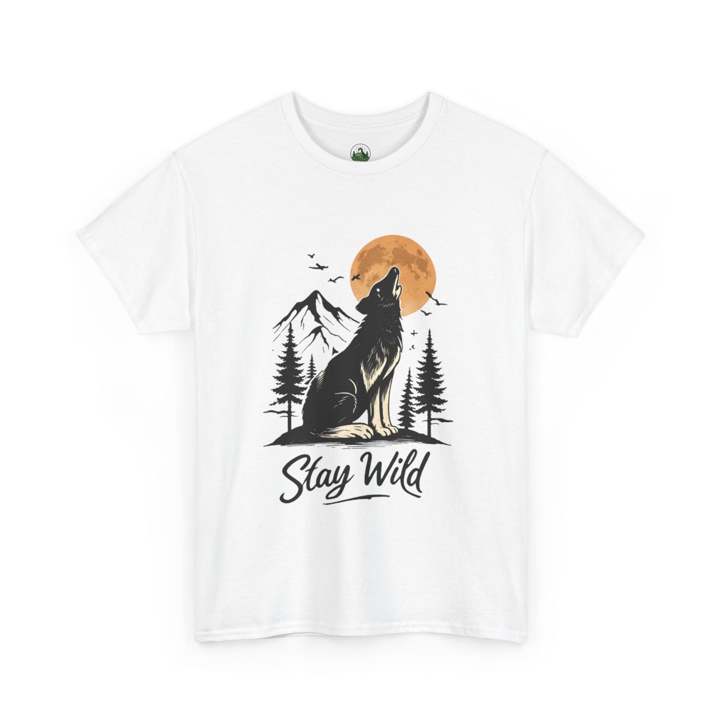 Howling Wolf Stay Wild Shirt – Aesthetic Nature Tee for Outdoor Lovers & Adventure Souls
