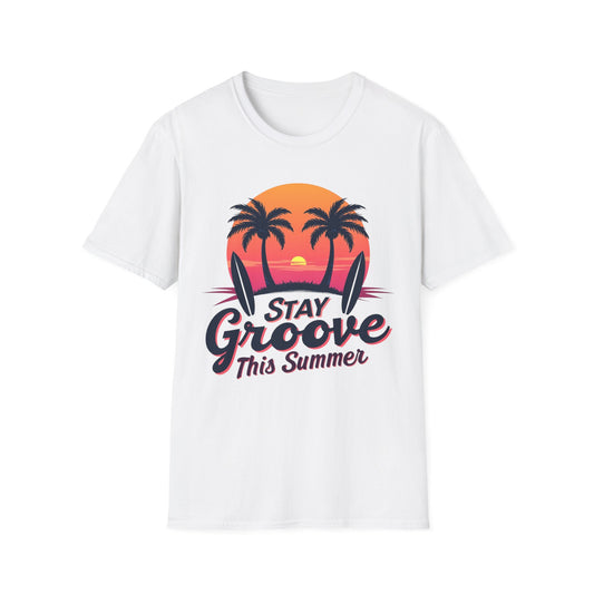Stay Groovy Summer T-Shirt – Retro Vibe Graphic Tee