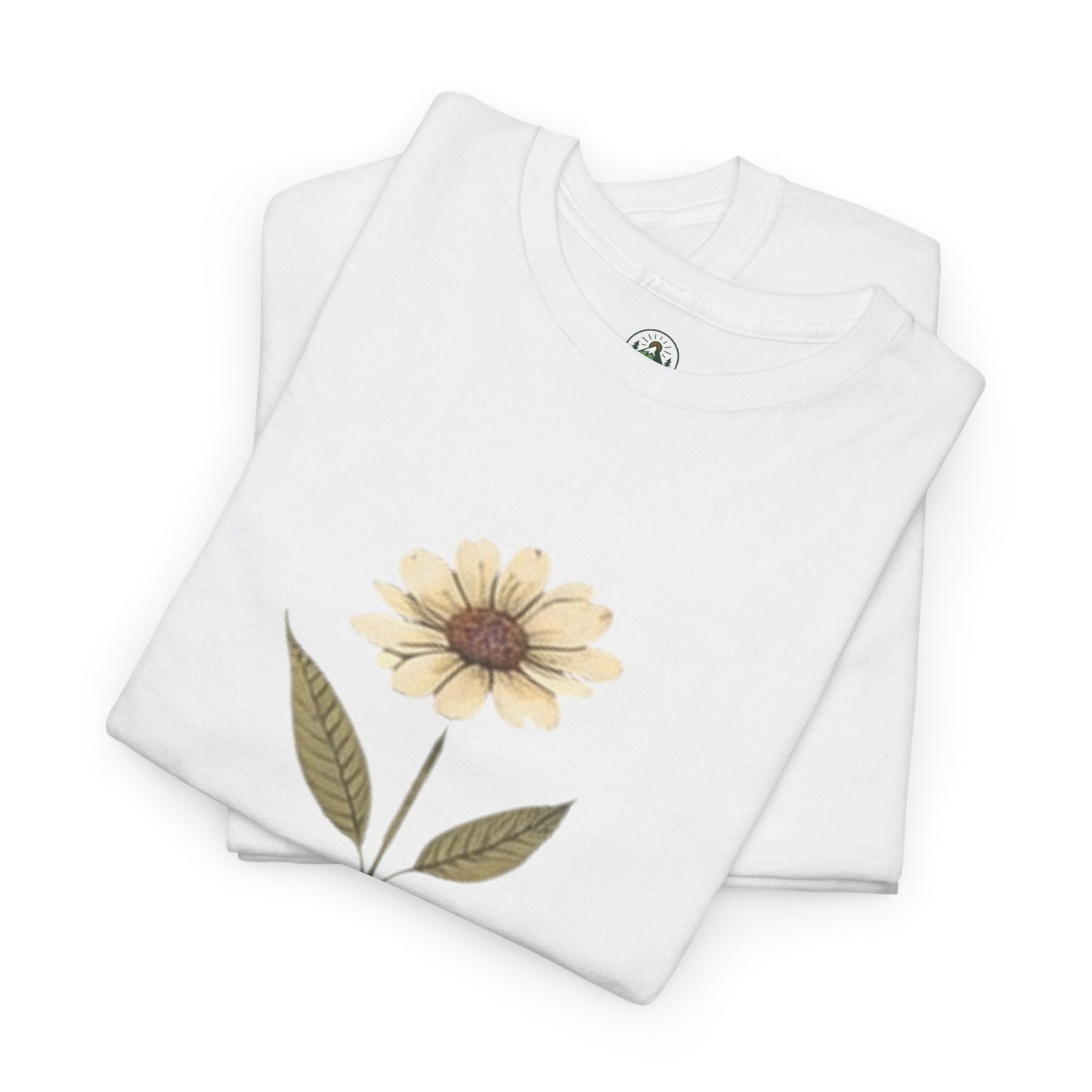 Minimalist Flower Roots T-Shirt – Nature Inspired Graphic Tee, Botanical Design, Aesthetic Plant Shirt, Unisex Cotton Tee