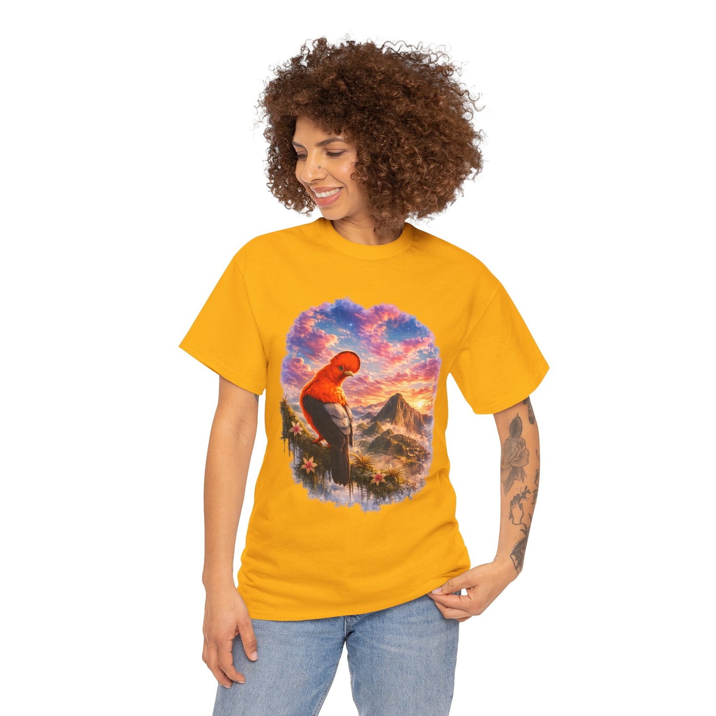 Spirit of the Andes – Machu Picchu Bird T-Shirt | Nature Graphic Tee