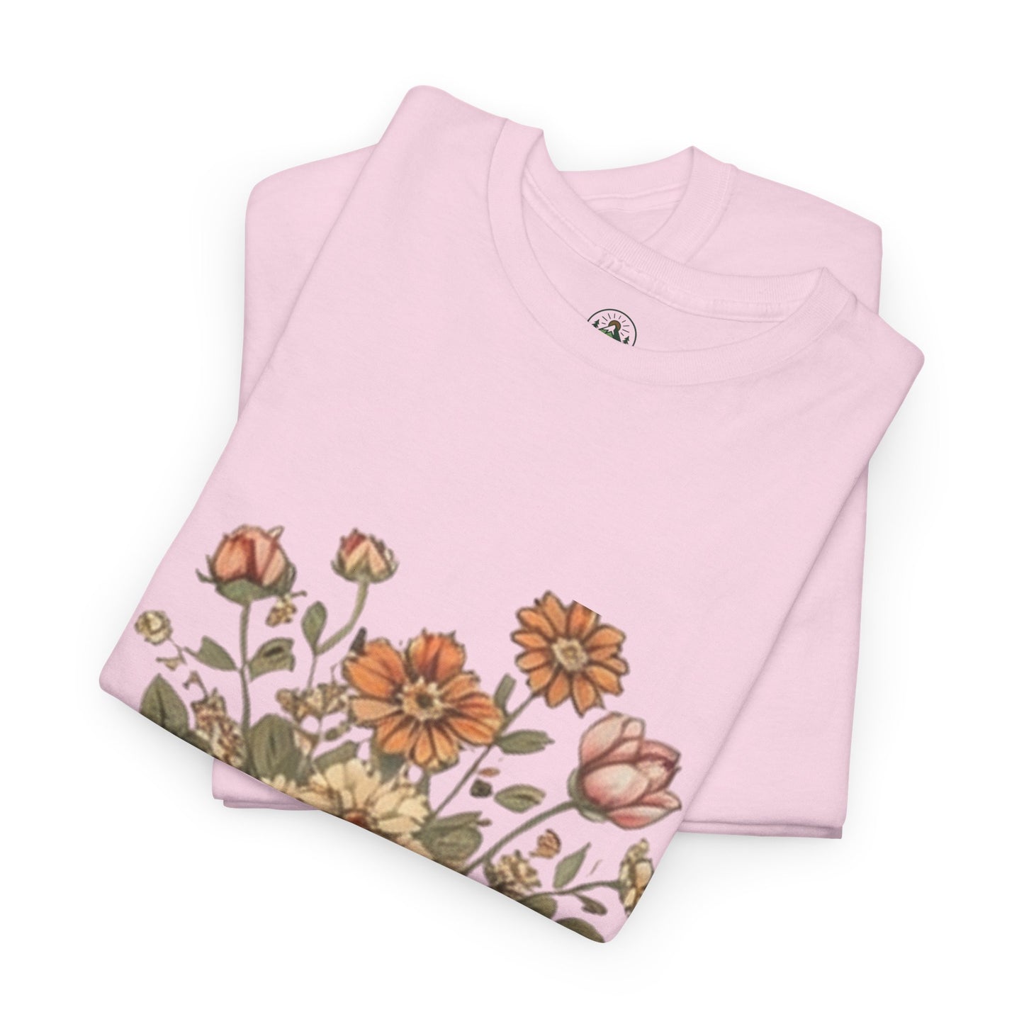 Nature Is My Therapy T-Shirt - Minimalist Floral Design Tee