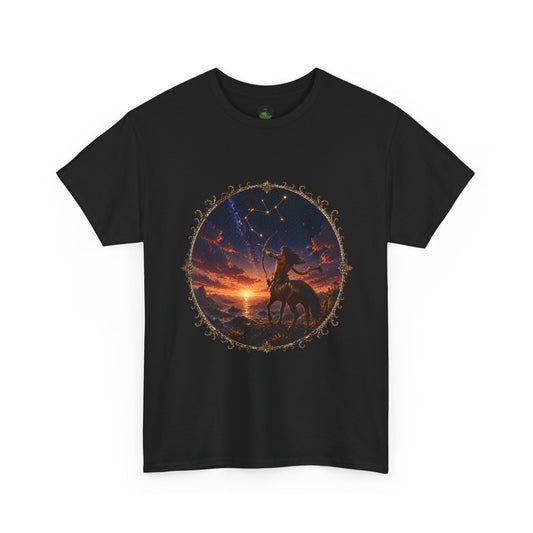 Sagittarius Zodiac T-Shirt – Archer Adventure Design | Free Spirit Astrology Tee
