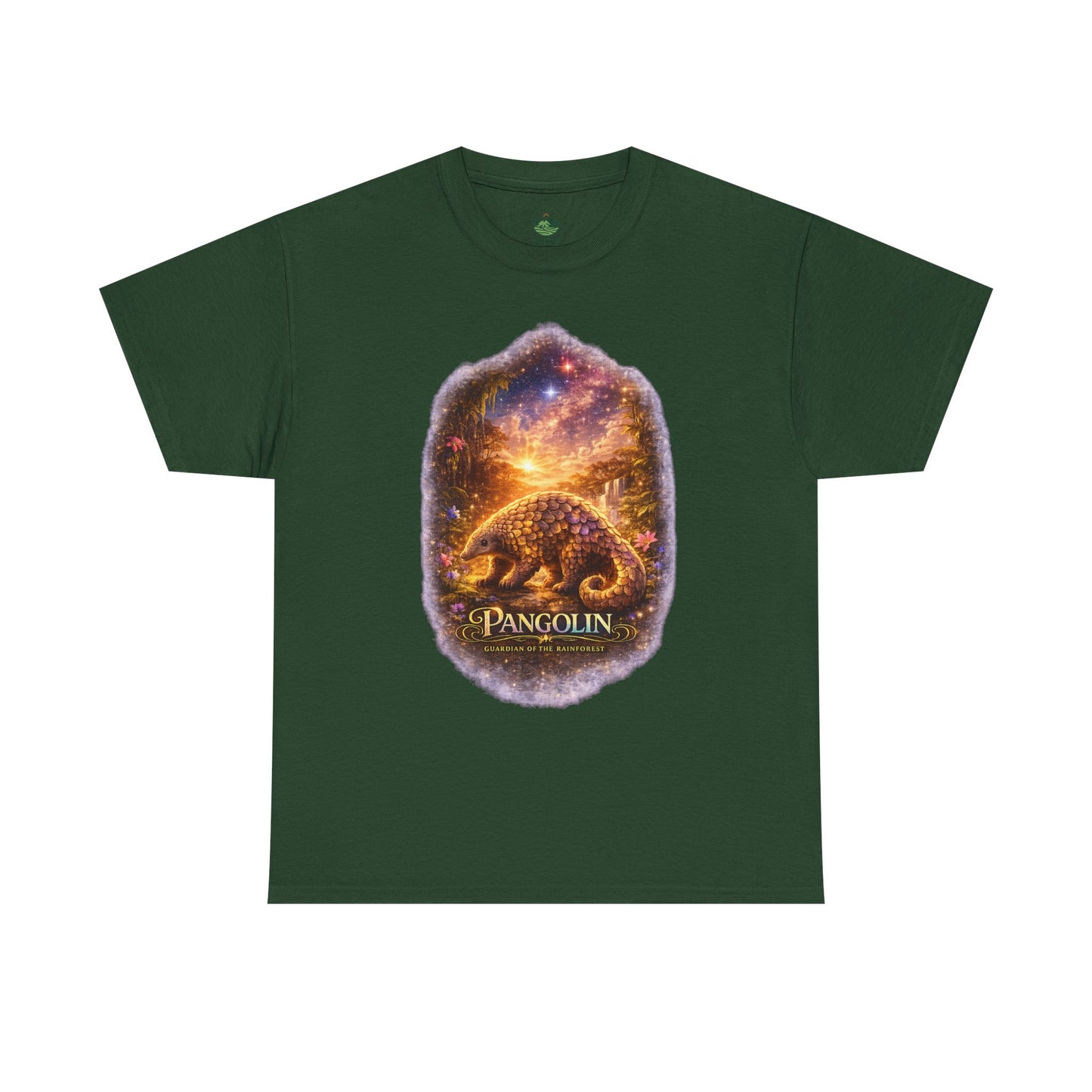 Pangolin T-Shirt – Mystic Forest Cosmic Design | Rare Wildlife Graphic Tee