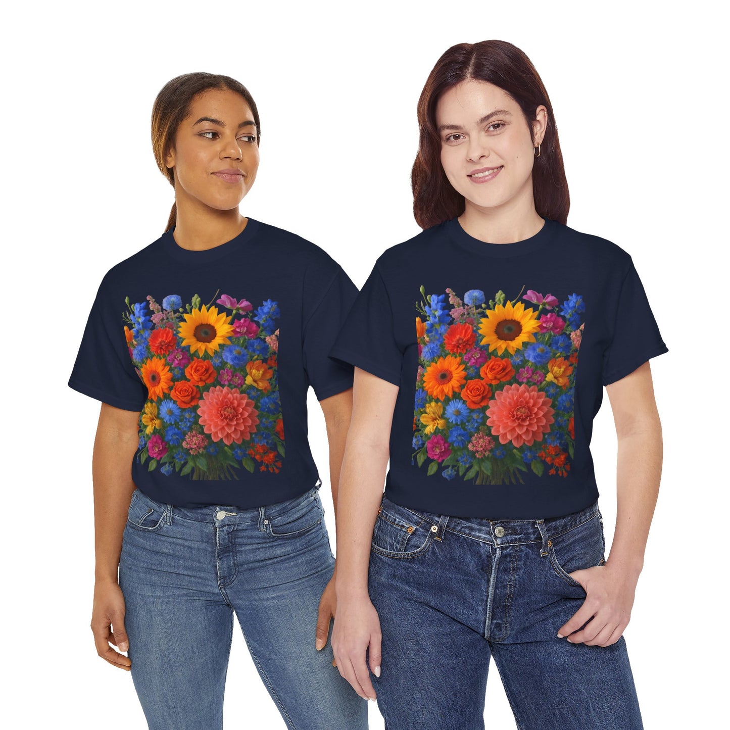 Garden Bouquet Flower T-Shirt – Summer Floral Aesthetic Tee