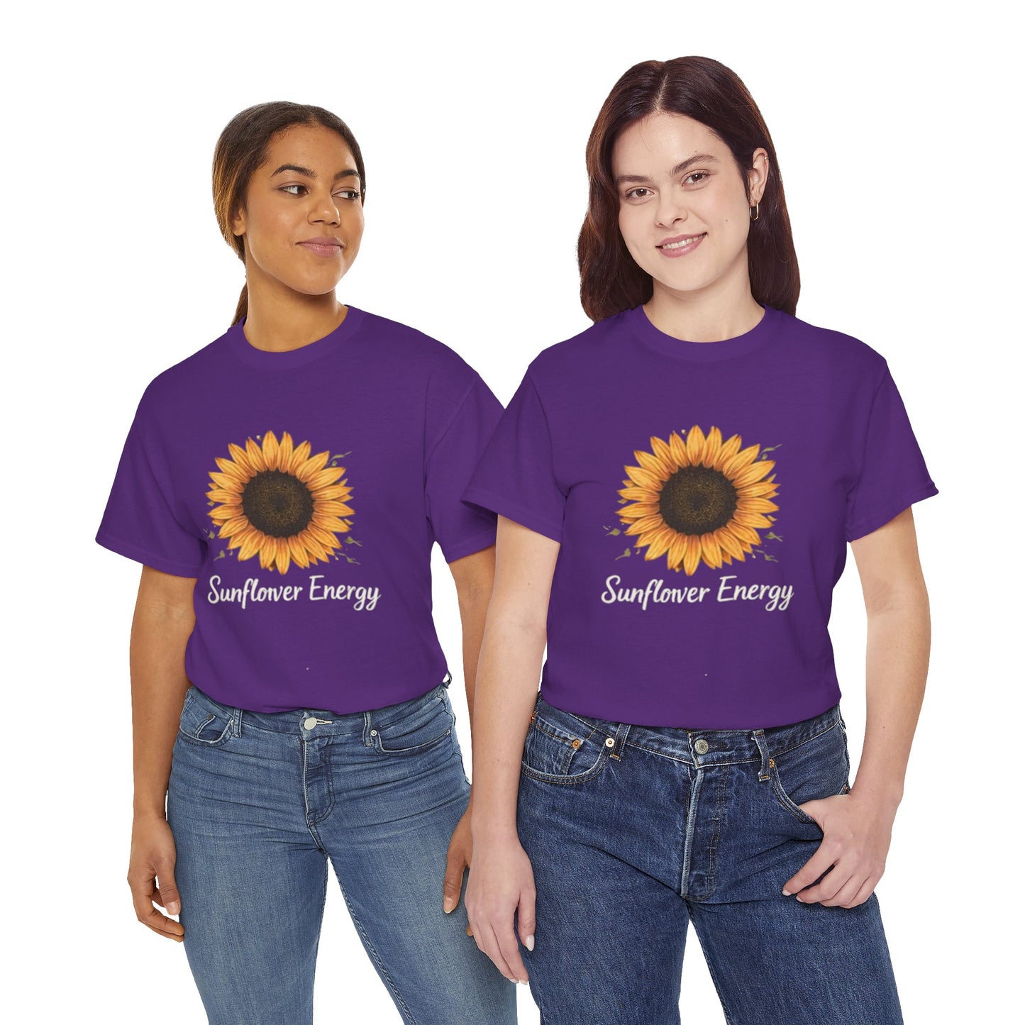 Sunflower Energy T- Shirt - Minimalist Nature Aesthetic Tee, Positive Vibes Graphic Shirt