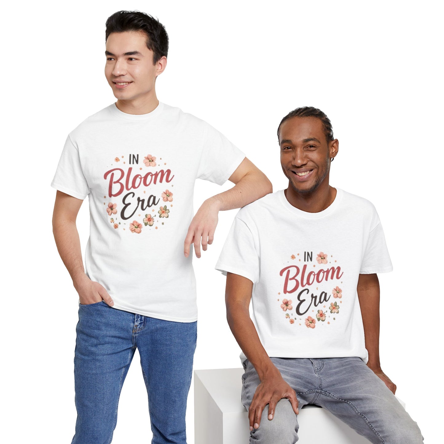In Bloom Era T-Shirt –Bloom Minimalist Floral Aesthetic Tee, Cute Feminine Graphic Shirt