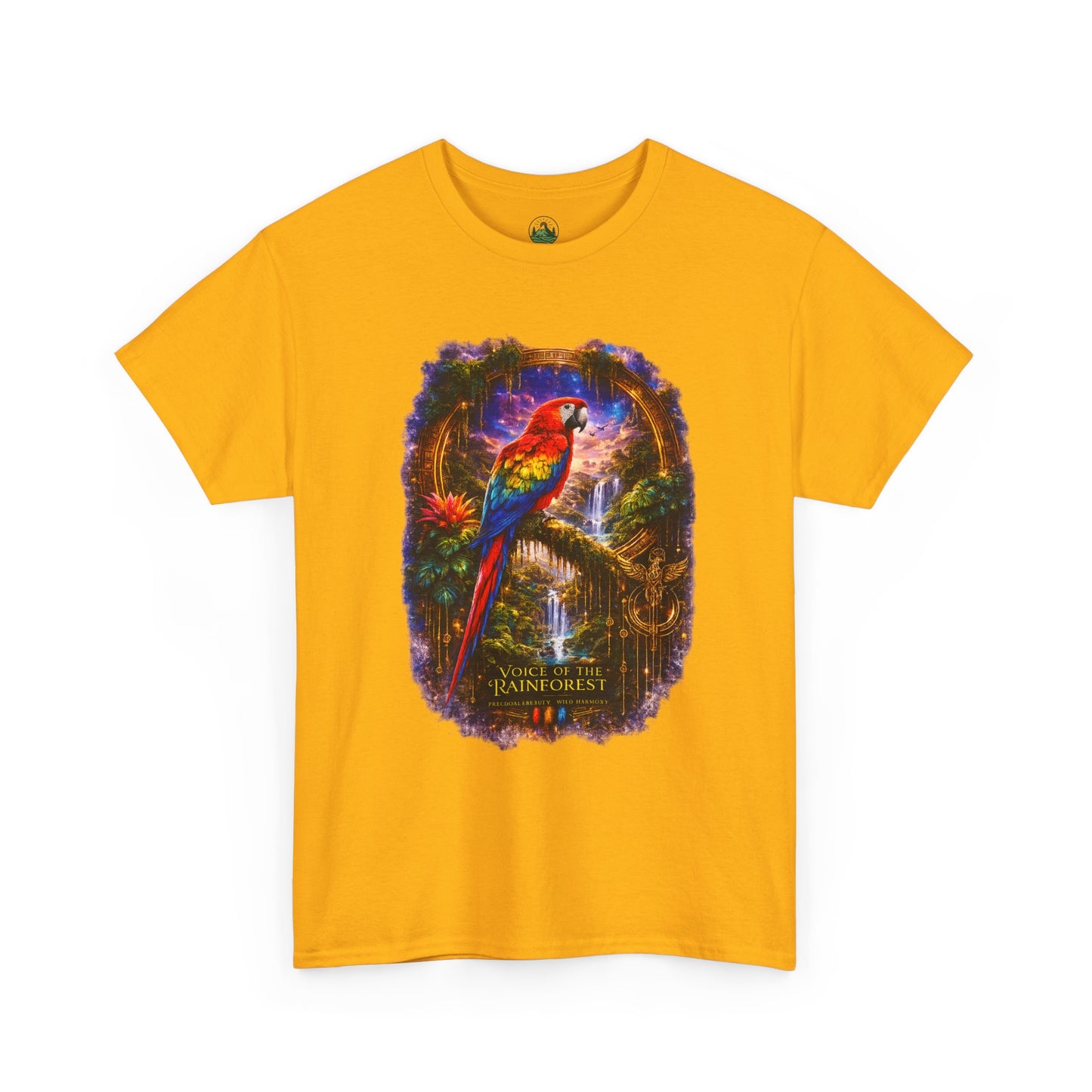 Scarlet Macaw T-Shirt – Tropical Rainforest Cosmic Design | Exotic Bird Wildlife Tee