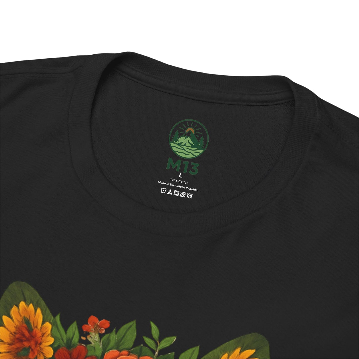 Floral Animal Portrait T-Shirt – Nature Art Aesthetic Tee