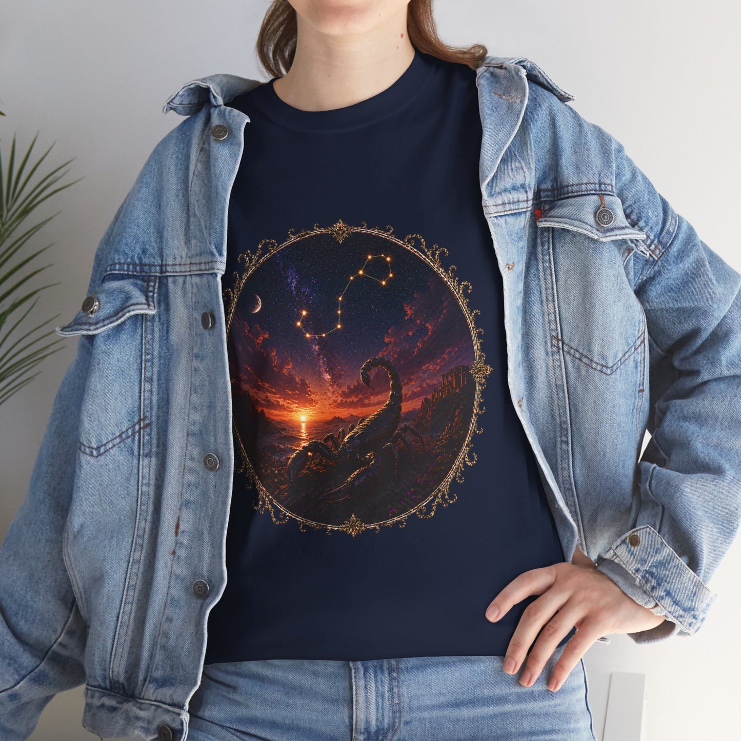 Scorpio Zodiac T-Shirt – Dark Scorpion Mystic Design | Intense Astrology Power Tee
